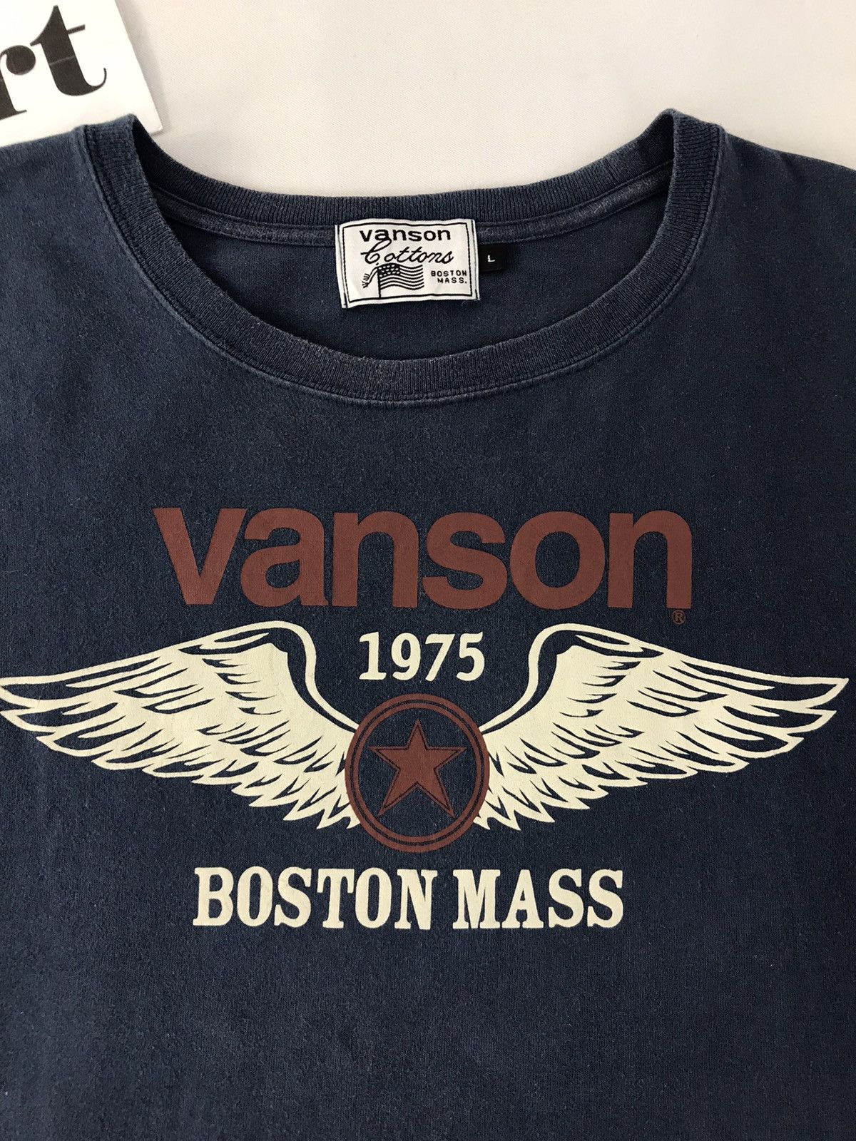 Japanese Brand × Vanson Leathers Vanson Motor Oil 951 Broadway Fall River Md02724 Long Sleev Size US M / EU 48-50 / 2 - 5 Thumbnail
