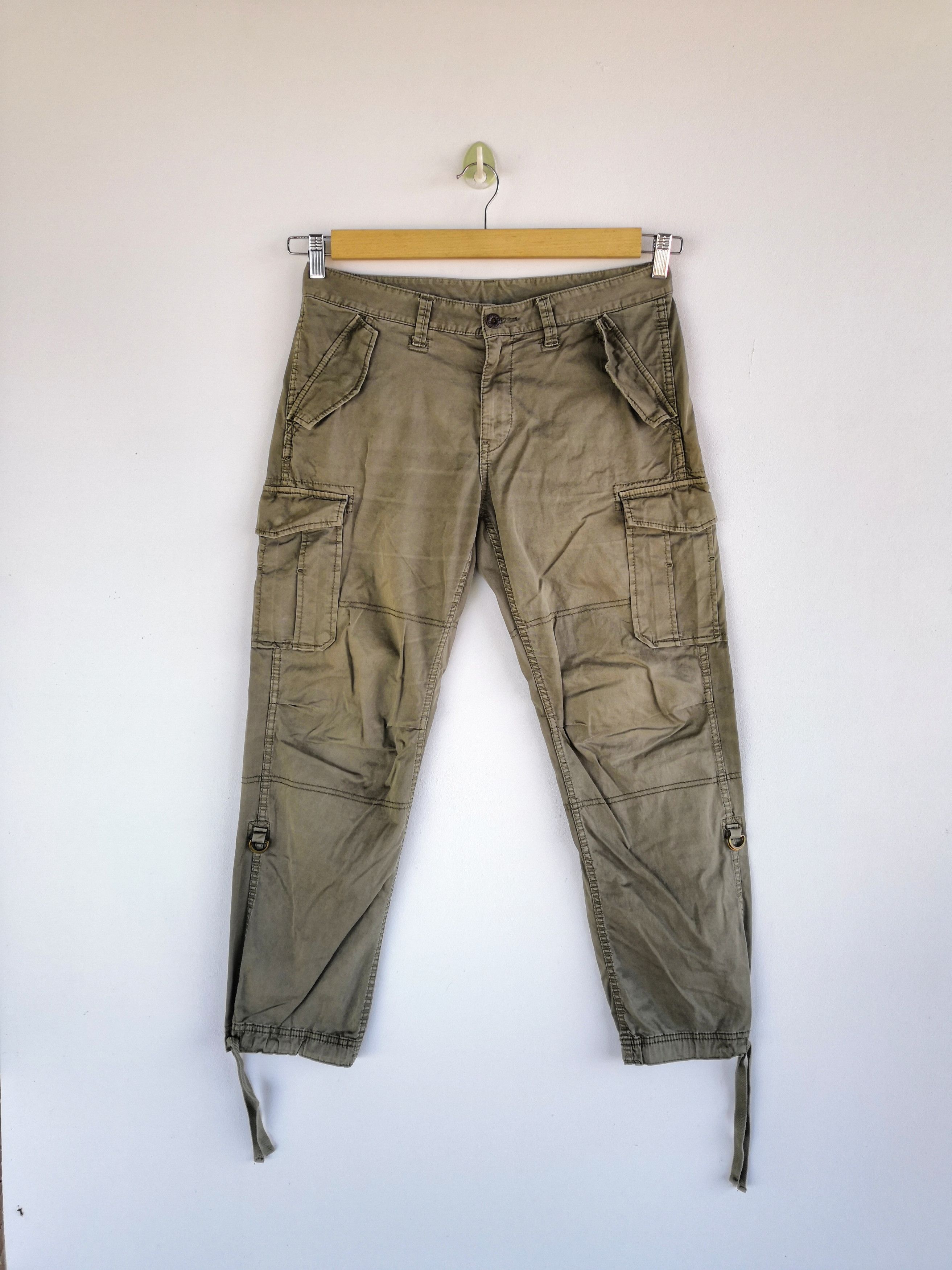 Japanese Brand × Vintage Japanese Cargo Pants Multi Pocket Bondage Trousers Pants Size US 32 / EU 48 - 1 Thumbnail