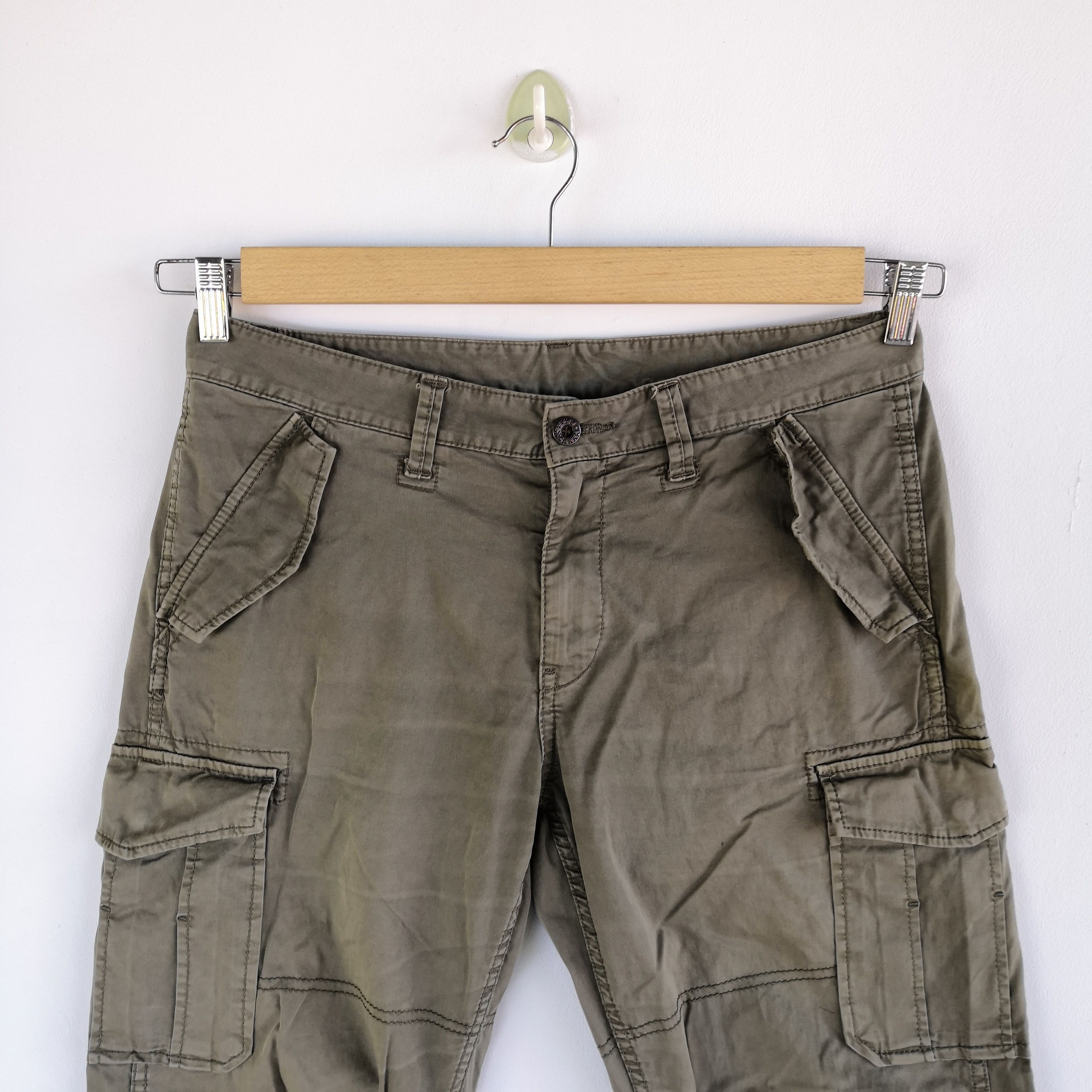 Japanese Brand × Vintage Japanese Cargo Pants Multi Pocket Bondage Trousers Pants Size US 32 / EU 48 - 3 Thumbnail