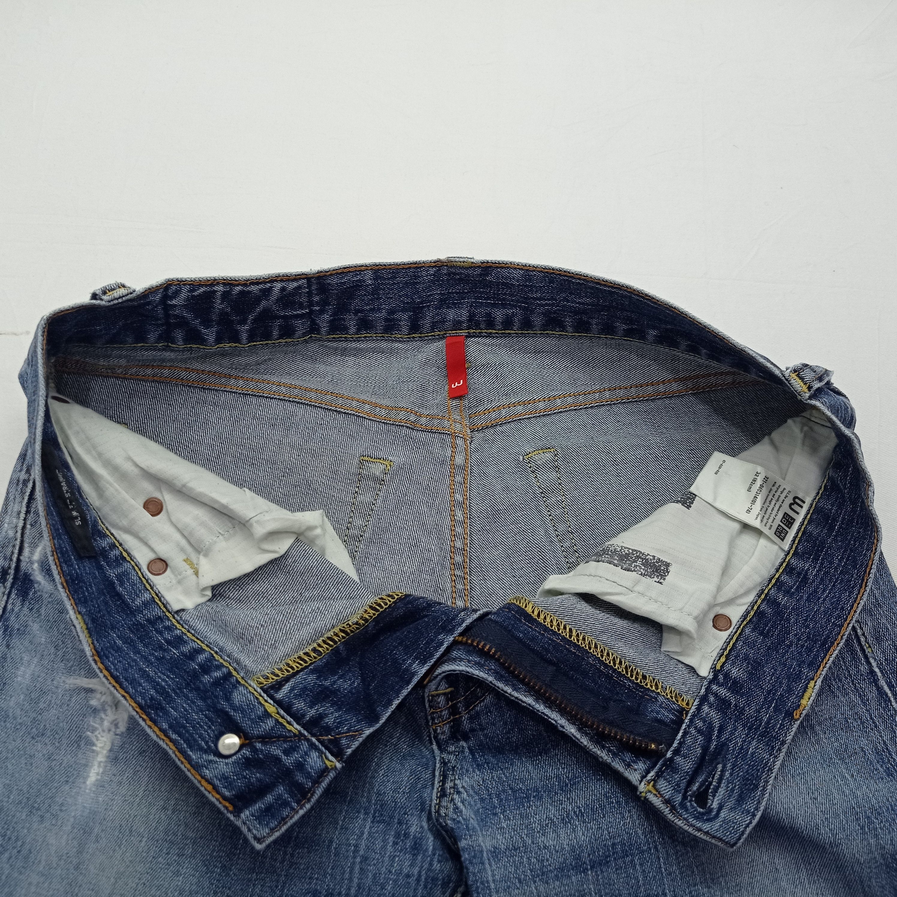 Uniqlo Uniqlo Distressed Denim Jeans Pants Size US 32 / EU 48 - 13 Thumbnail