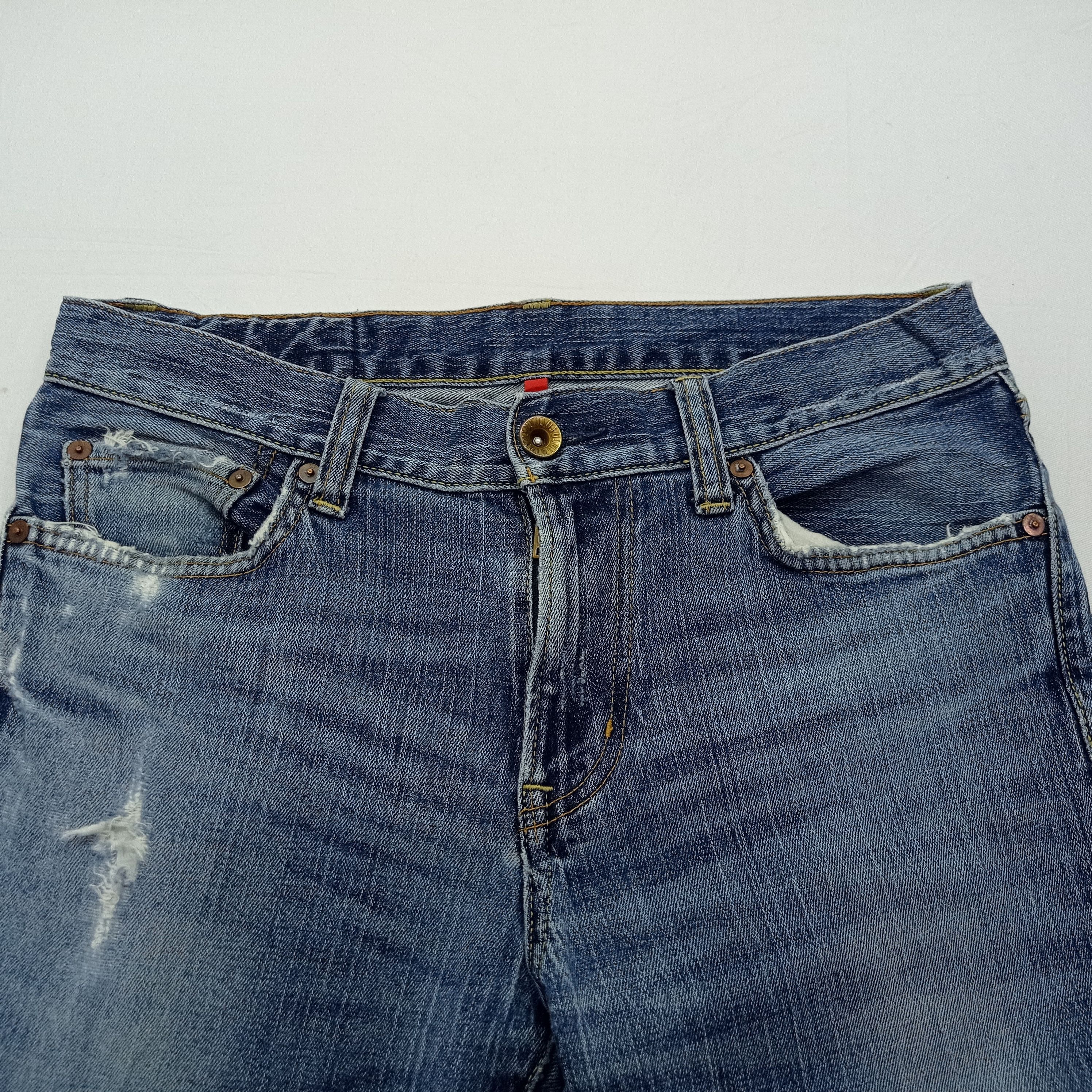 Uniqlo Uniqlo Distressed Denim Jeans Pants Size US 32 / EU 48 - 15 Thumbnail