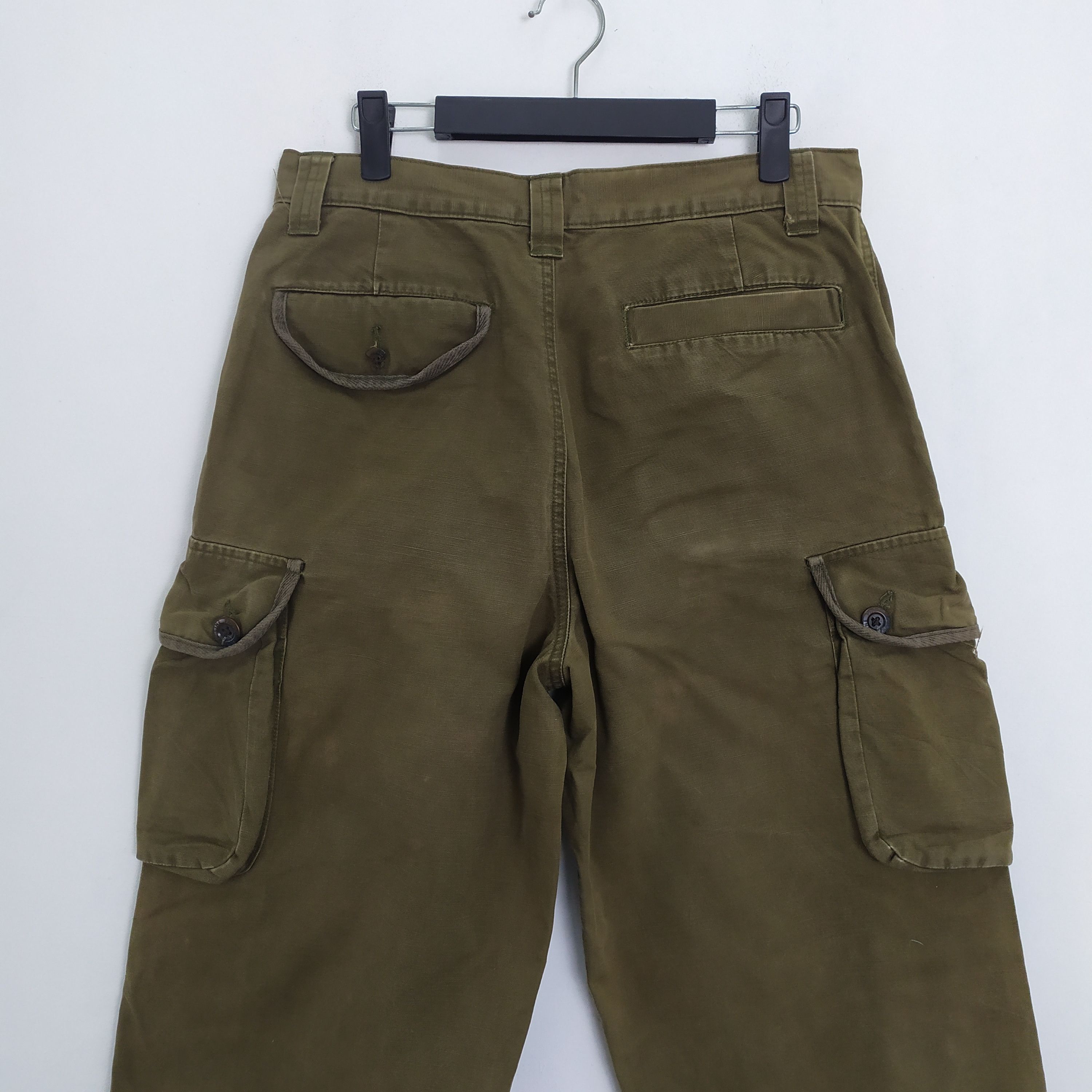Japanese Brand VINTAGE PAZZO FADED BAGGY CARGO PANTS Size US 31 - 9 Thumbnail
