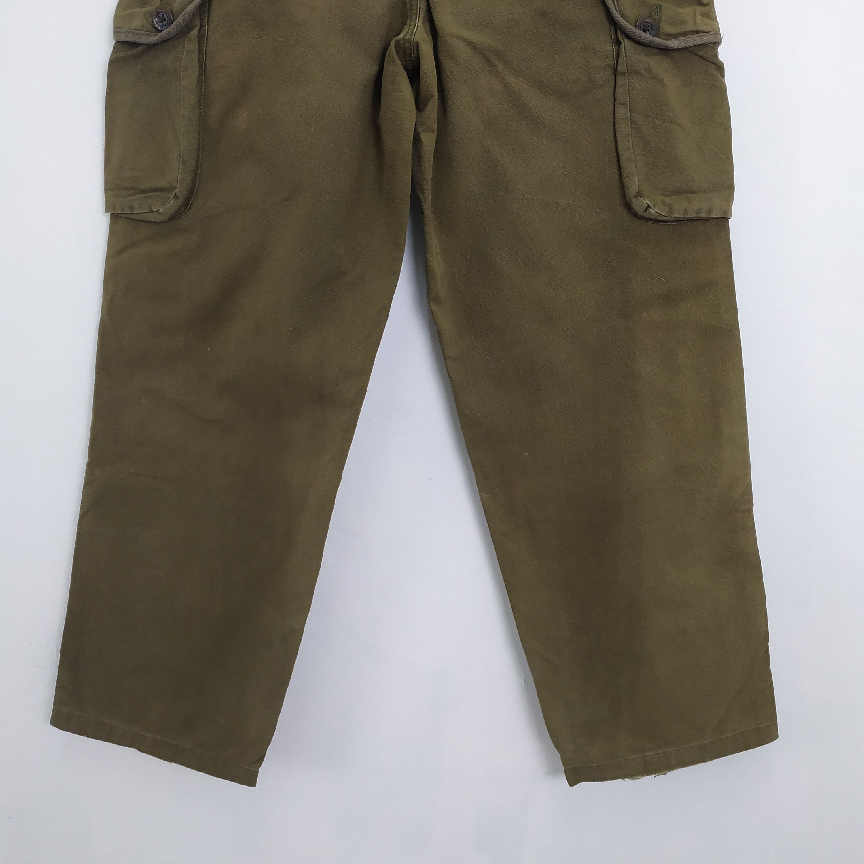 Japanese Brand VINTAGE PAZZO FADED BAGGY CARGO PANTS Size US 31 - 8 Thumbnail
