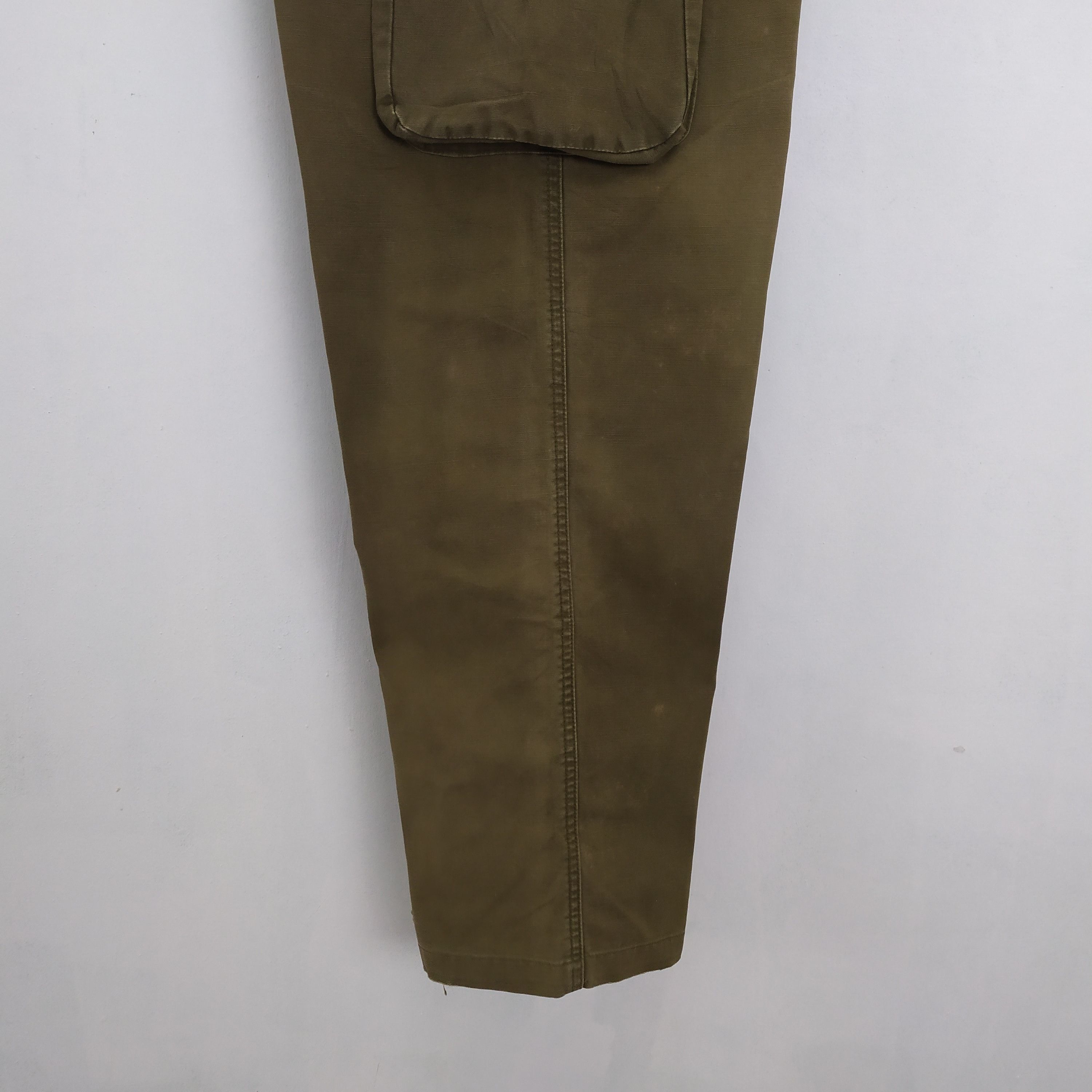 Japanese Brand VINTAGE PAZZO FADED BAGGY CARGO PANTS Size US 31 - 11 Thumbnail