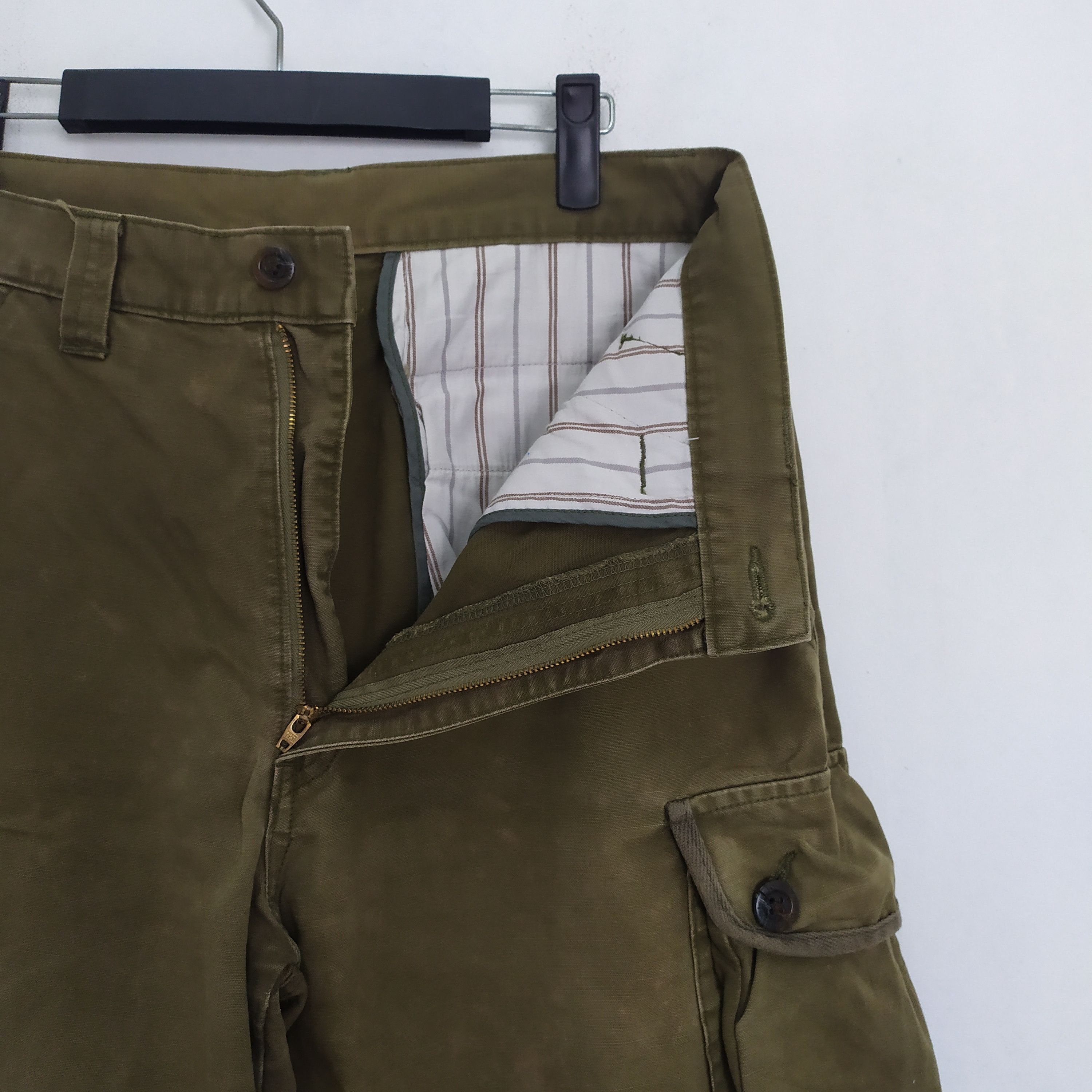Japanese Brand VINTAGE PAZZO FADED BAGGY CARGO PANTS Size US 31 - 7 Thumbnail