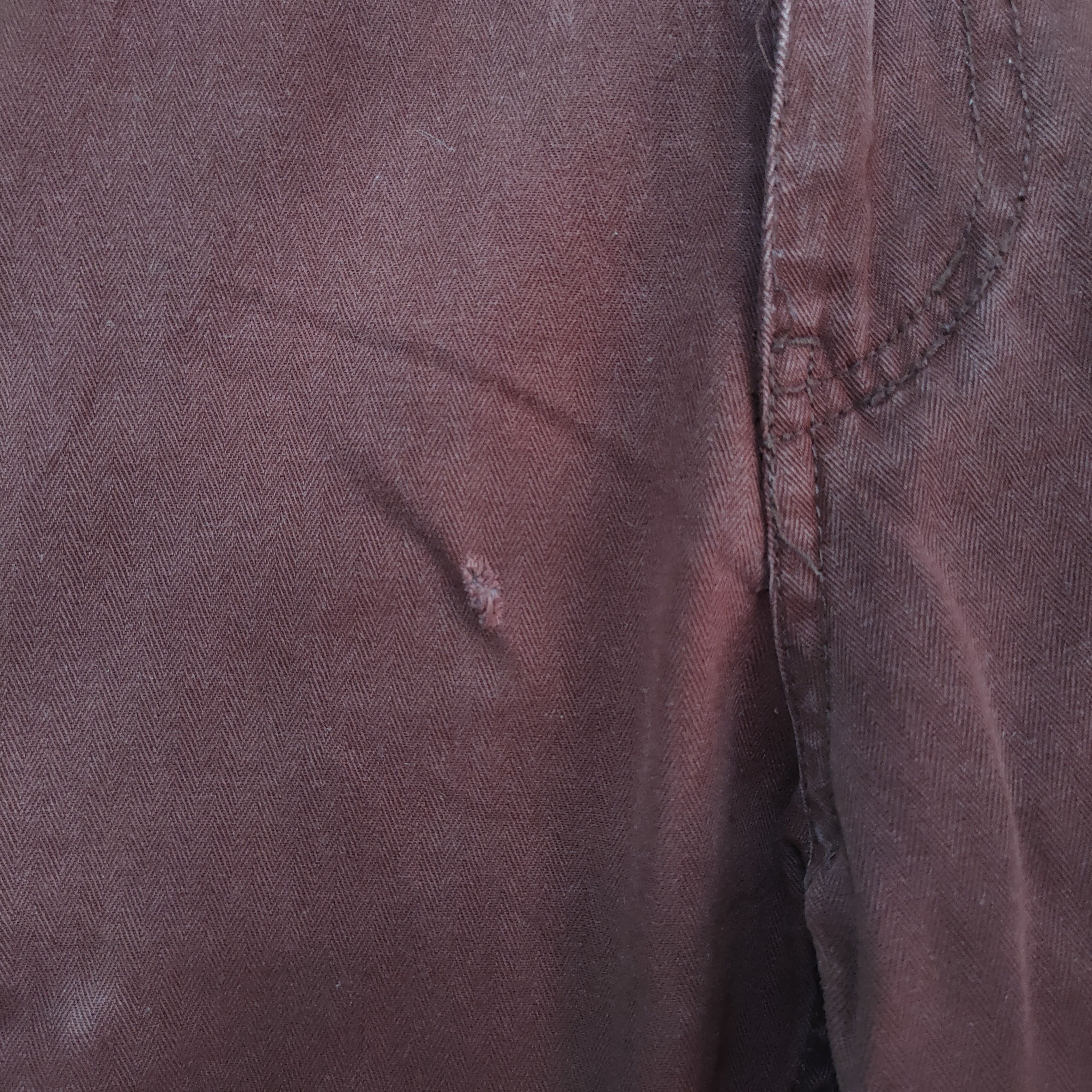 Japanese Brand BACK NUMBER 8 POCKET MARROON CARGO PANTS Size US 30 / EU 46 - 15 Thumbnail