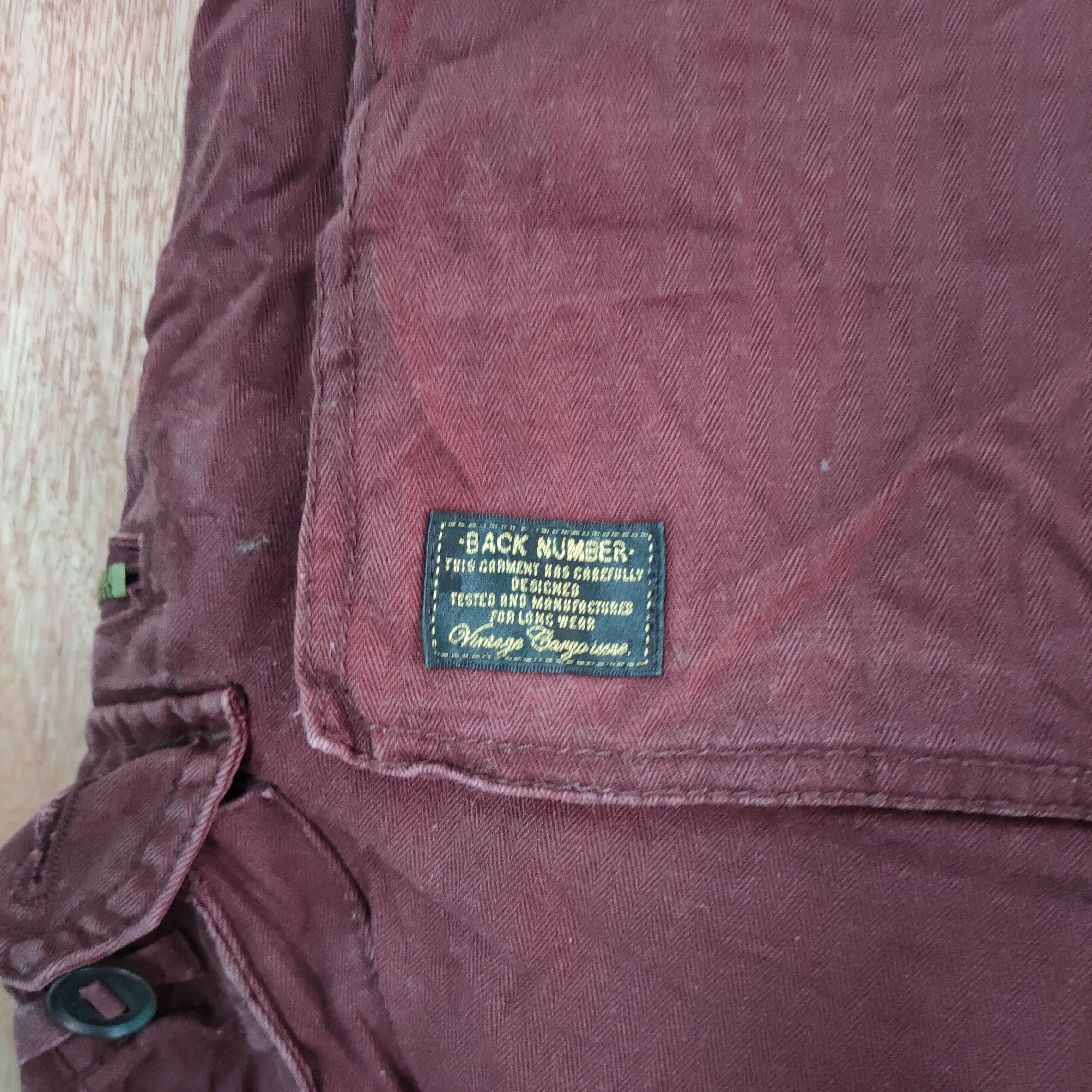 Japanese Brand BACK NUMBER 8 POCKET MARROON CARGO PANTS Size US 30 / EU 46 - 11 Thumbnail