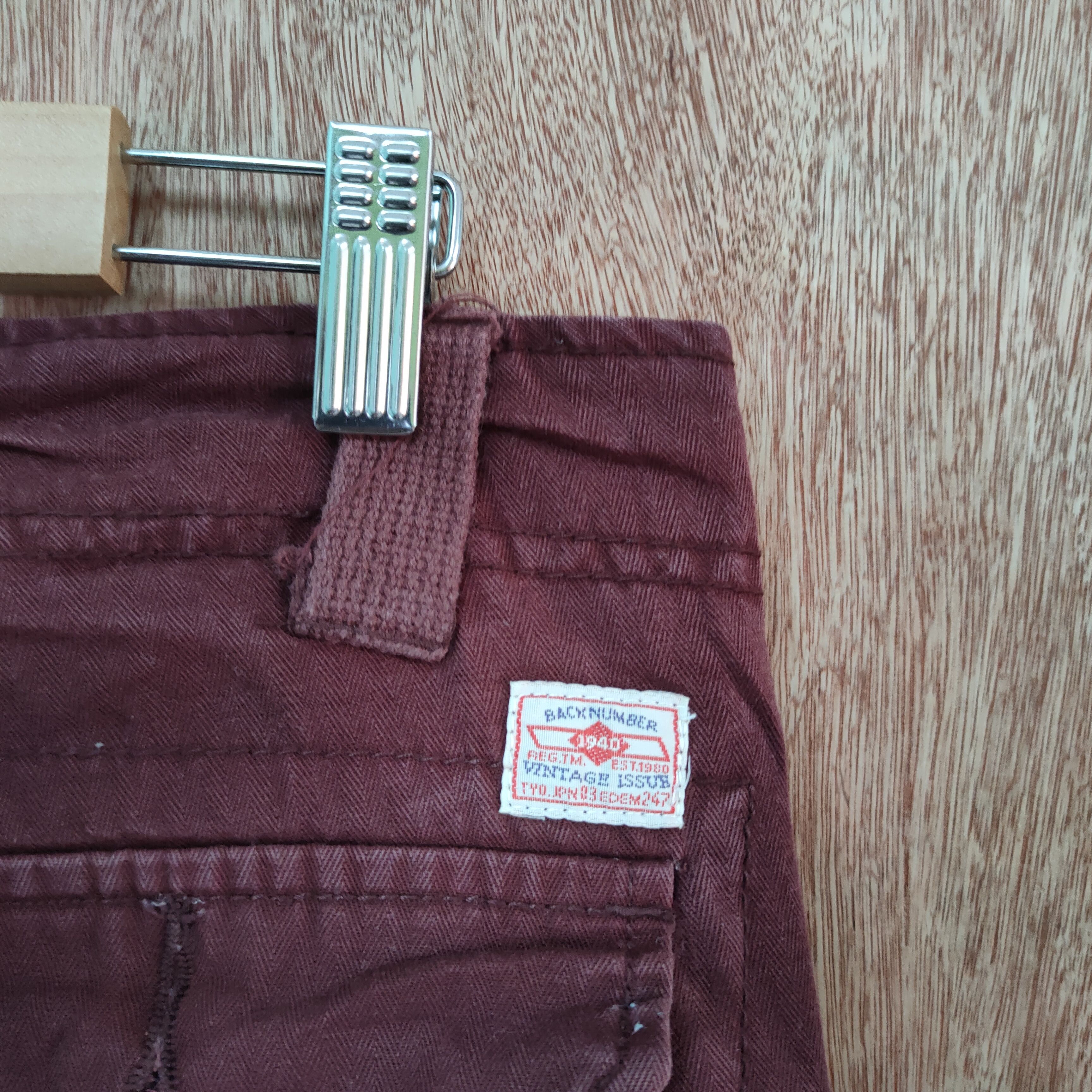 Japanese Brand BACK NUMBER 8 POCKET MARROON CARGO PANTS Size US 30 / EU 46 - 10 Thumbnail