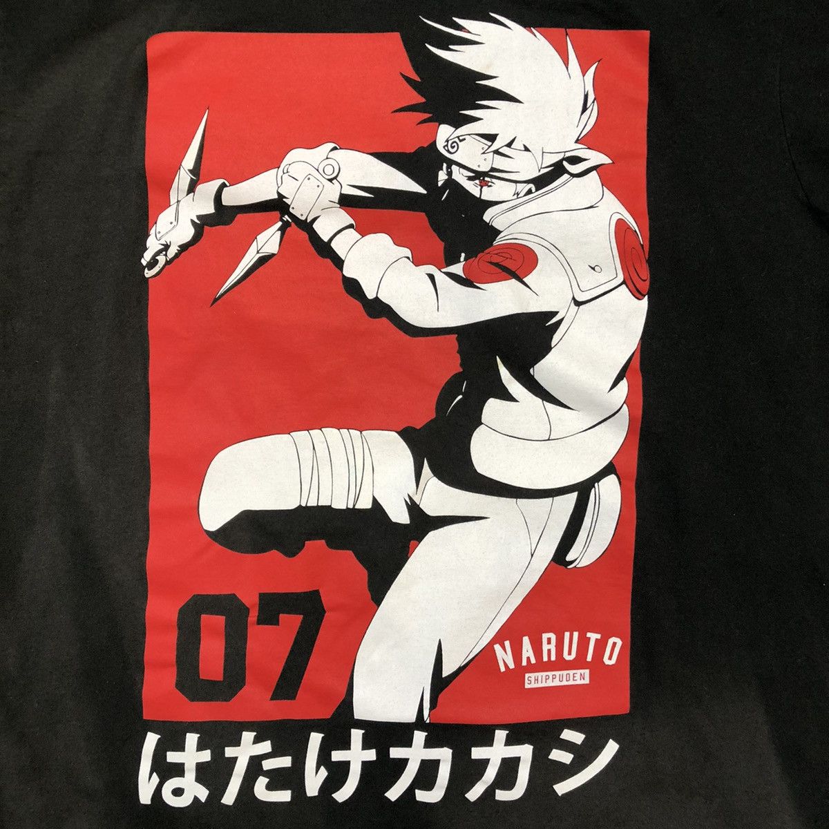 Anime Vintage 2007 Naruto Shippuden T Shirt Kakashi Fade Anime Tee Size US XL / EU 56 / 4 - 2 Thumbnail