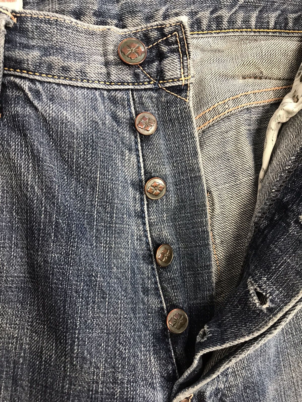 Japanese Brand Vintage Yamane Japanesebrand Selvedge Distressed Denim Style Size US 32 / EU 48 - 11 Thumbnail