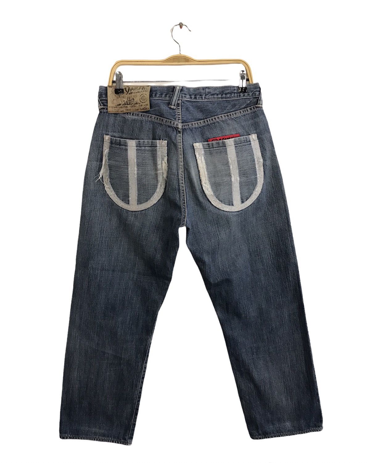 Japanese Brand Vintage Yamane Japanesebrand Selvedge Distressed Denim Style Size US 32 / EU 48 - 2 Thumbnail