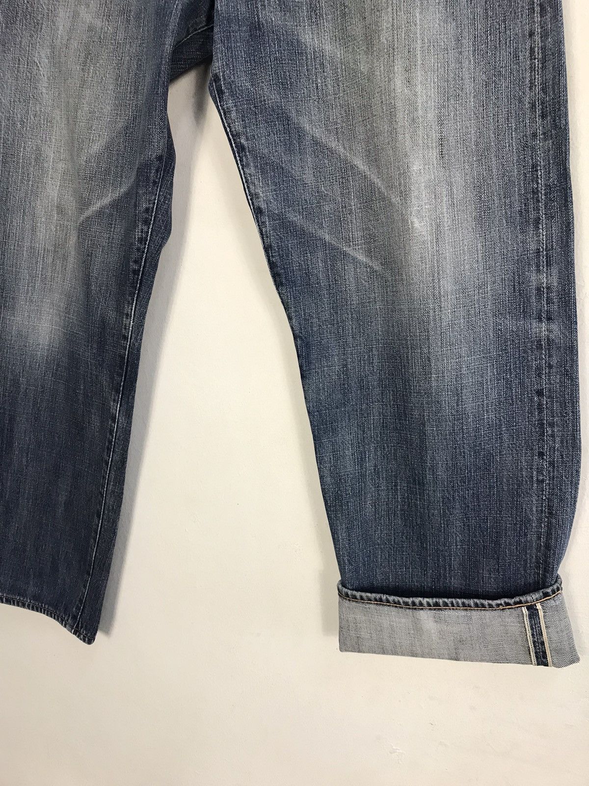 Japanese Brand Vintage Yamane Japanesebrand Selvedge Distressed Denim Style Size US 32 / EU 48 - 5 Thumbnail