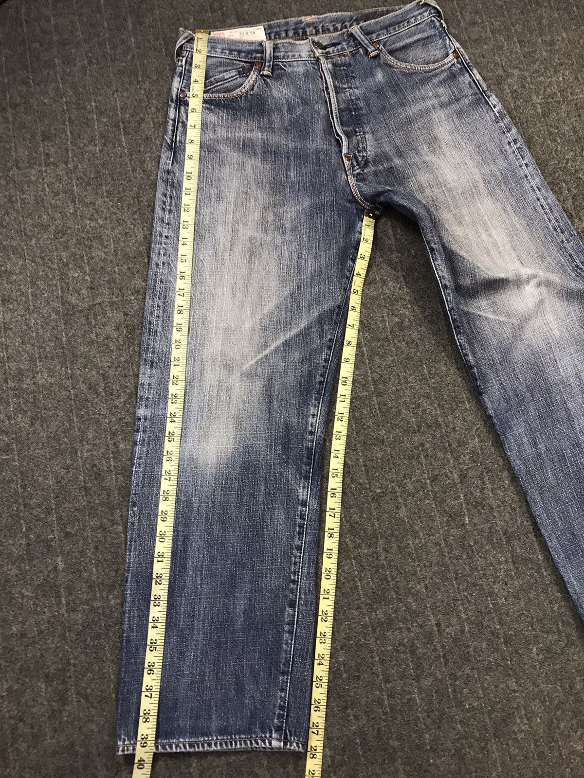 Japanese Brand Vintage Yamane Japanesebrand Selvedge Distressed Denim Style Size US 32 / EU 48 - 21 Thumbnail
