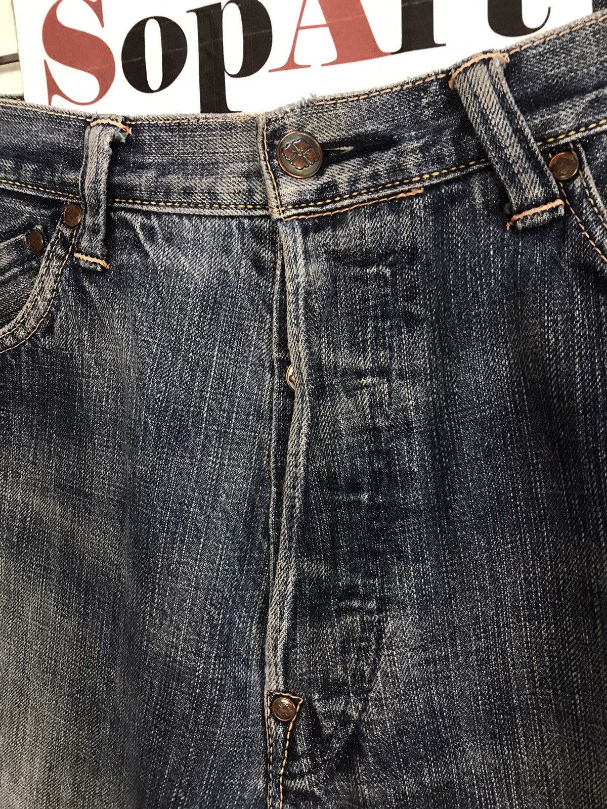 Japanese Brand Vintage Yamane Japanesebrand Selvedge Distressed Denim Style Size US 32 / EU 48 - 8 Thumbnail