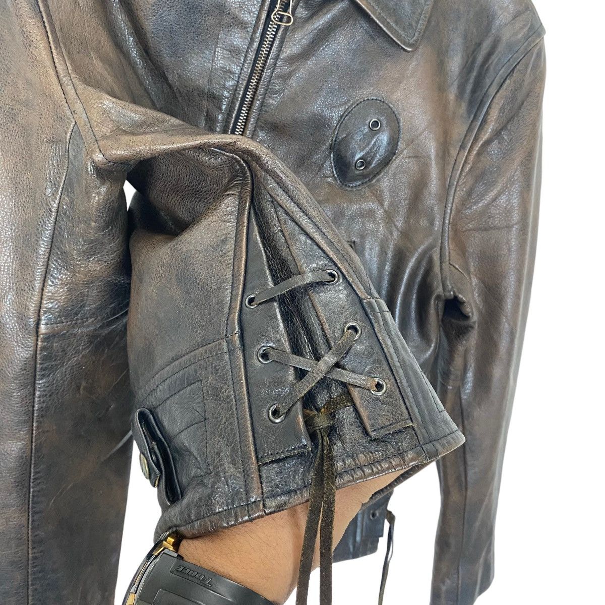 Chevignon ✨Authentic Chevignon Antique leather moto jacket Size US M / EU 48-50 / 2 - 9 Thumbnail