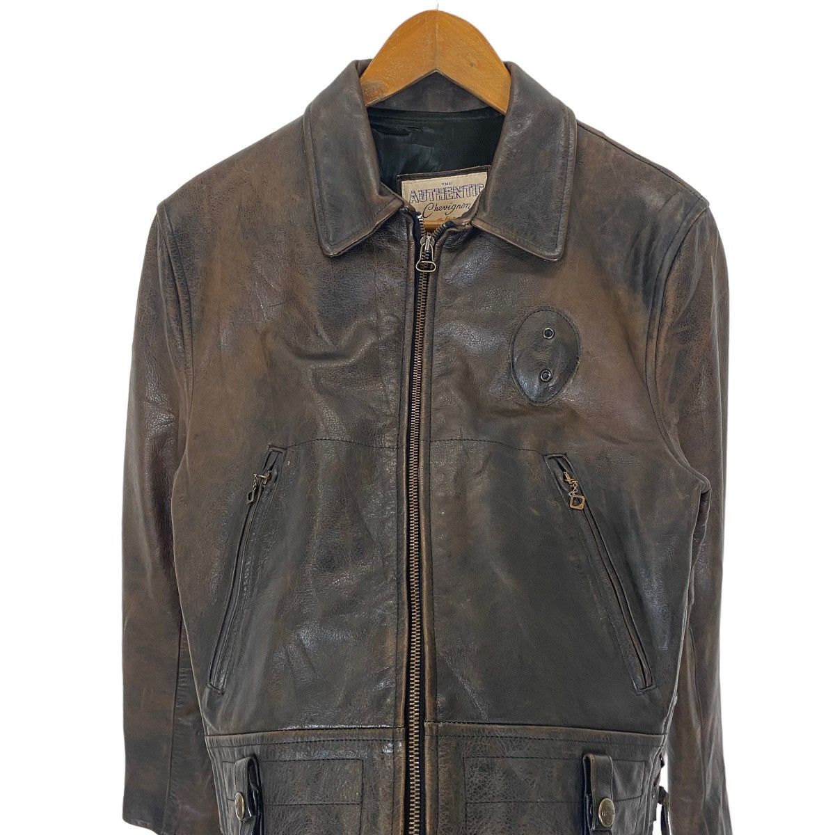 Chevignon ✨Authentic Chevignon Antique leather moto jacket Size US M / EU 48-50 / 2 - 5 Thumbnail