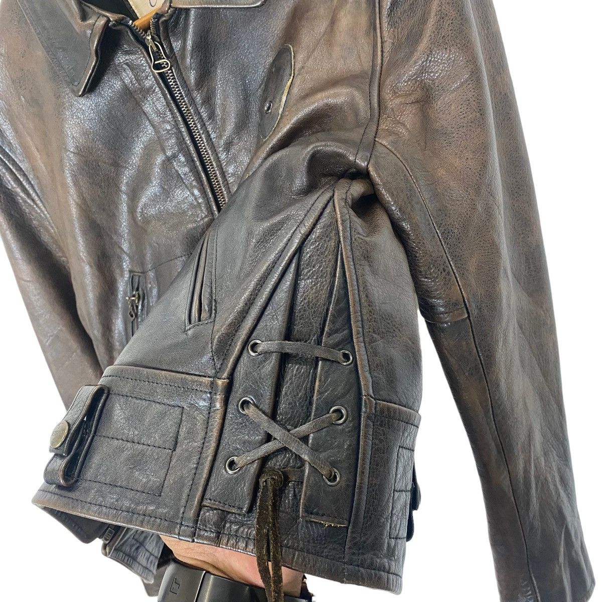 Chevignon ✨Authentic Chevignon Antique leather moto jacket Size US M / EU 48-50 / 2 - 8 Thumbnail