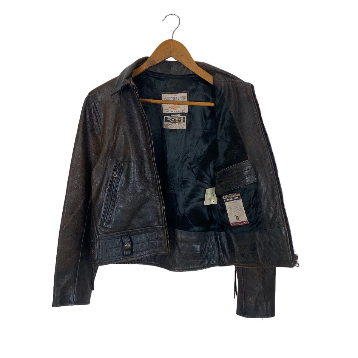 Chevignon ✨Authentic Chevignon Antique leather moto jacket Size US M / EU 48-50 / 2 - 14 Thumbnail
