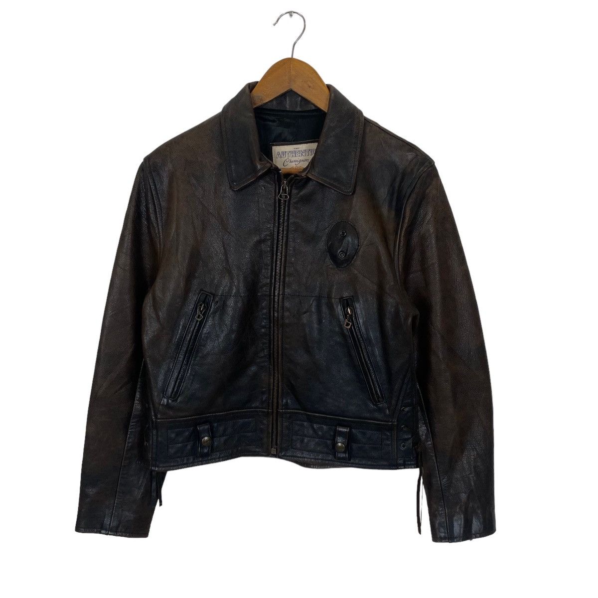 Chevignon ✨Authentic Chevignon Antique leather moto jacket Size US M / EU 48-50 / 2 - 1 Thumbnail