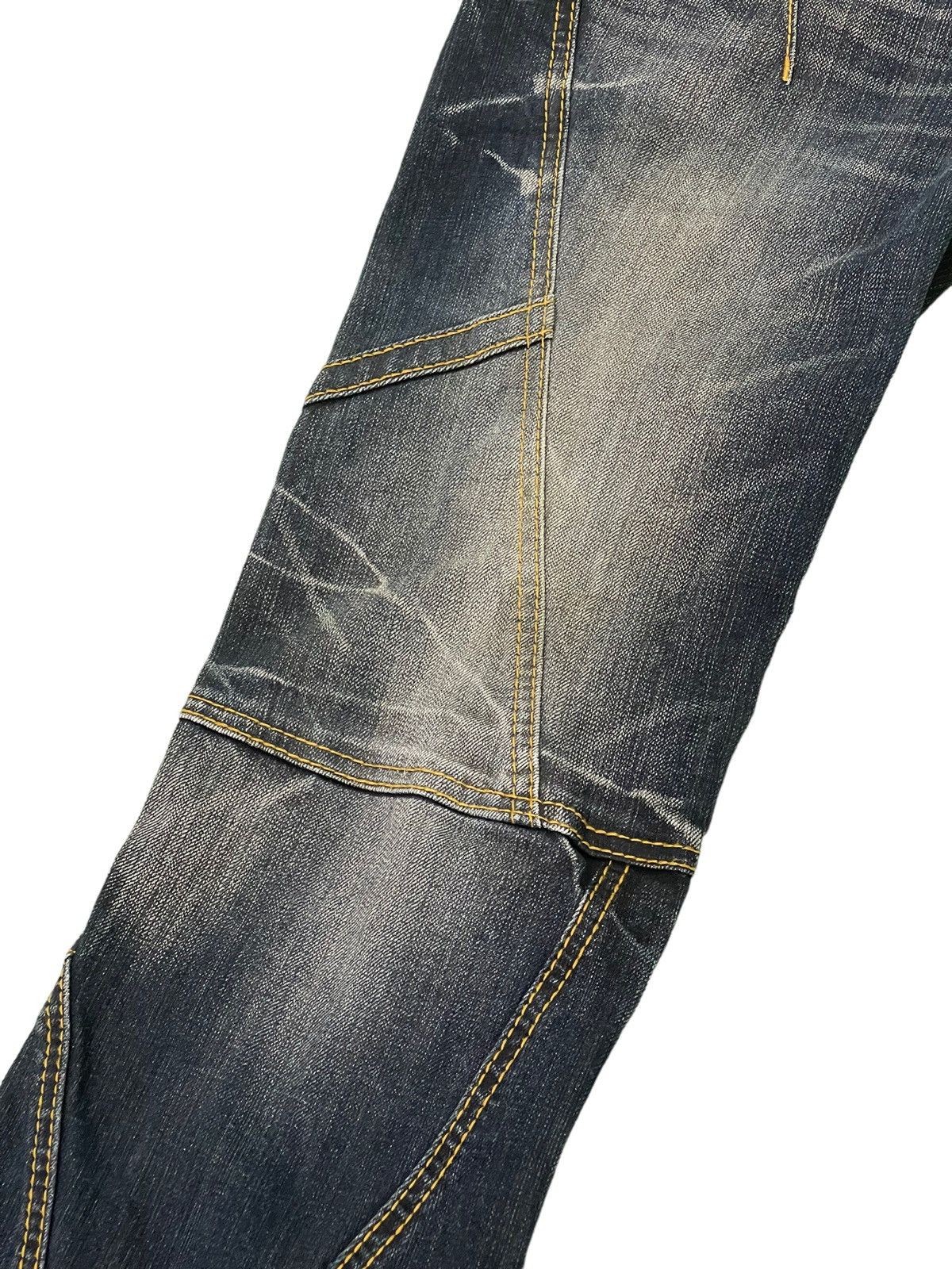Japanese Brand Flare Jeans Hideaways Hagi Clawmark Stretch Denim 5🟦2 Size US 30 / EU 46 - 15 Thumbnail