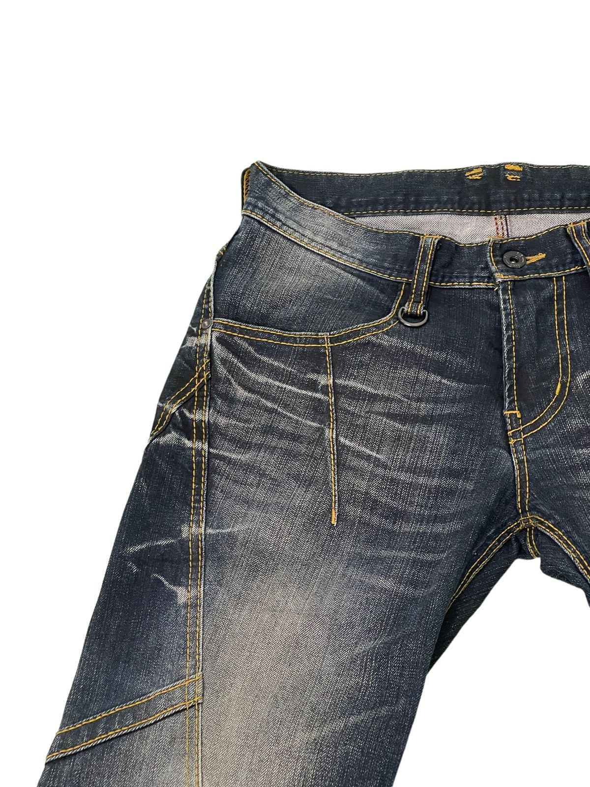 Japanese Brand Flare Jeans Hideaways Hagi Clawmark Stretch Denim 5🟦2 Size US 30 / EU 46 - 17 Thumbnail