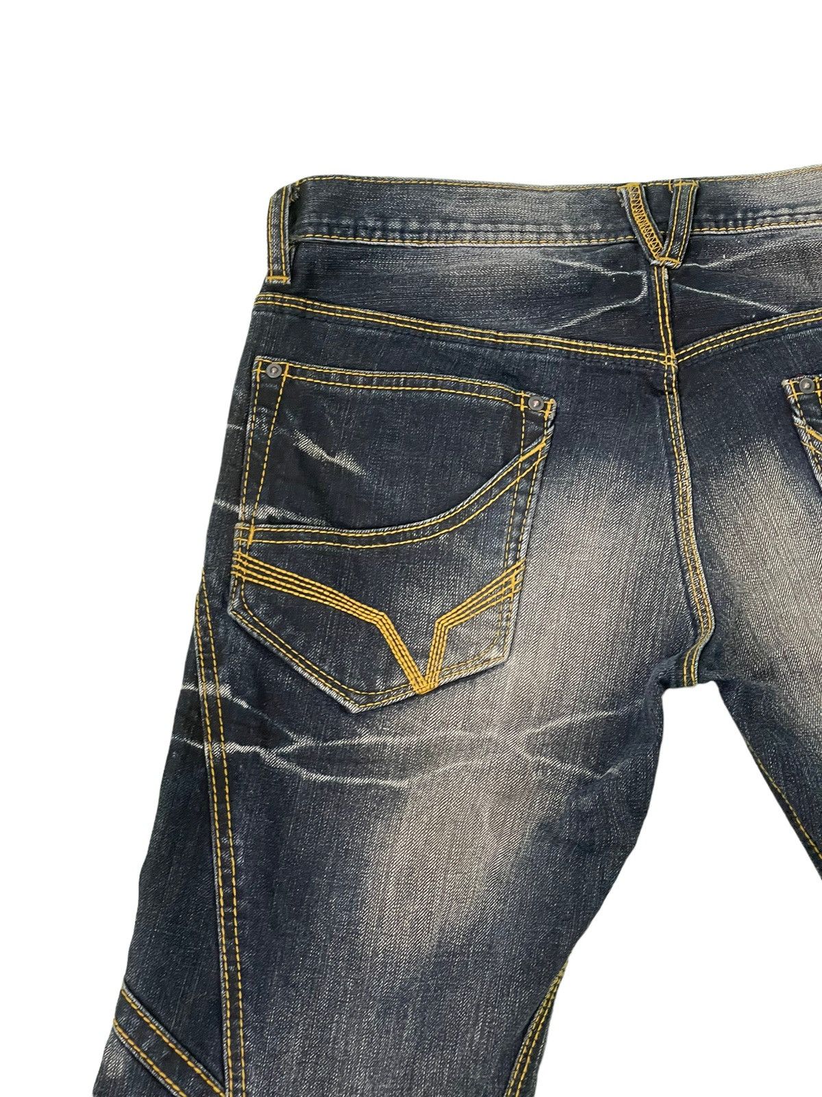 Japanese Brand Flare Jeans Hideaways Hagi Clawmark Stretch Denim 5🟦2 Size US 30 / EU 46 - 8 Thumbnail