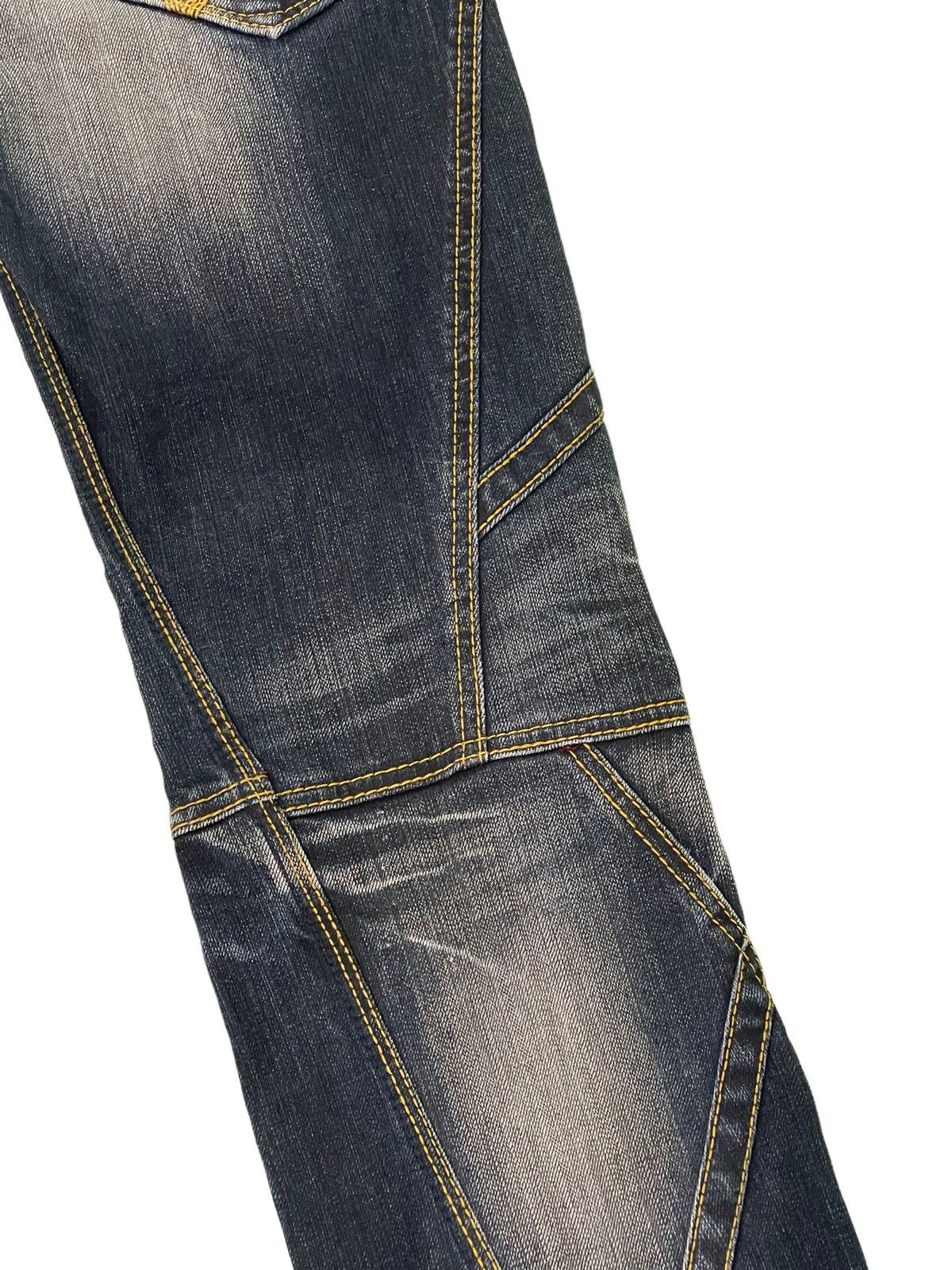 Japanese Brand Flare Jeans Hideaways Hagi Clawmark Stretch Denim 5🟦2 Size US 30 / EU 46 - 7 Thumbnail