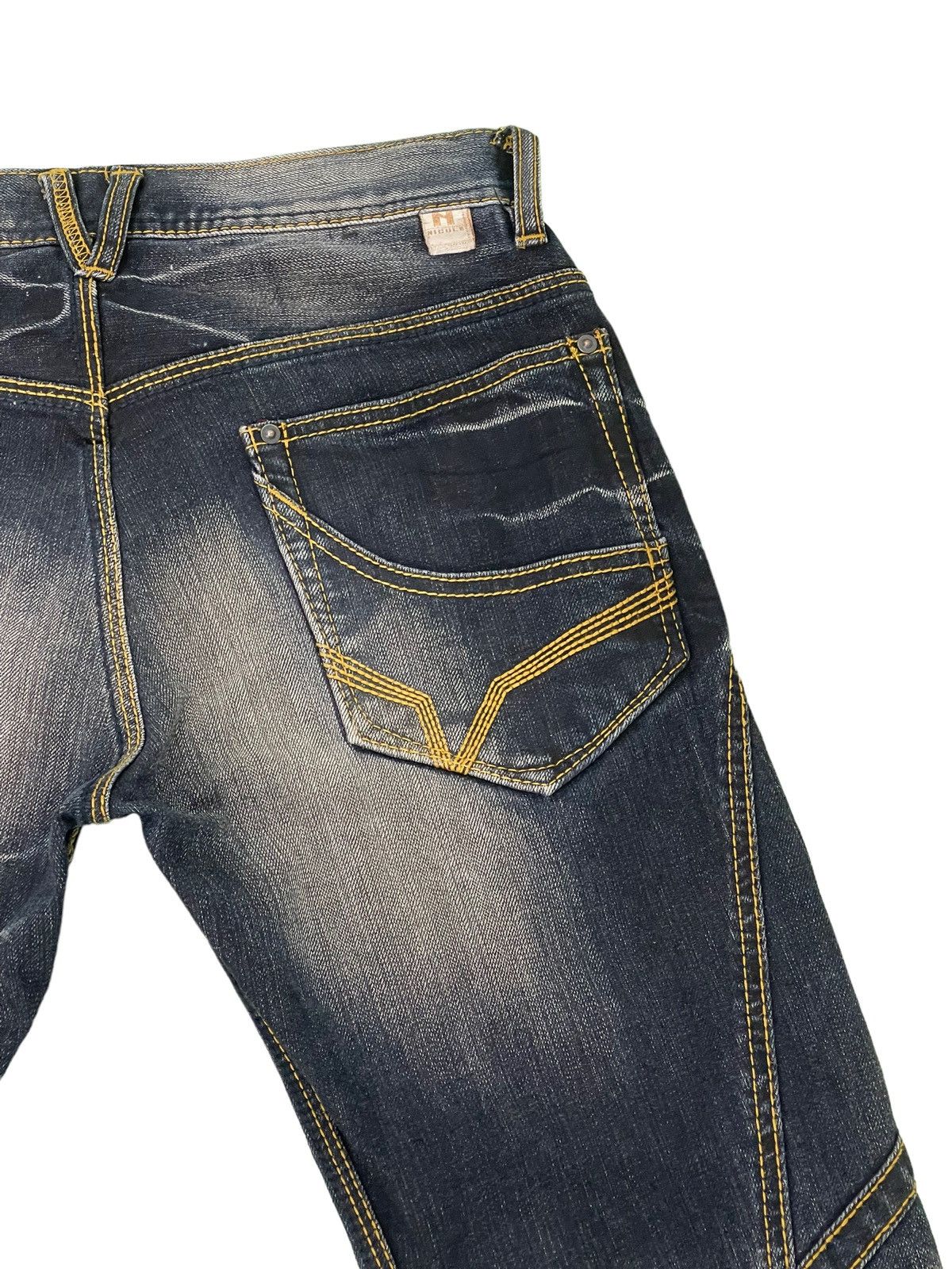 Japanese Brand Flare Jeans Hideaways Hagi Clawmark Stretch Denim 5🟦2 Size US 30 / EU 46 - 9 Thumbnail