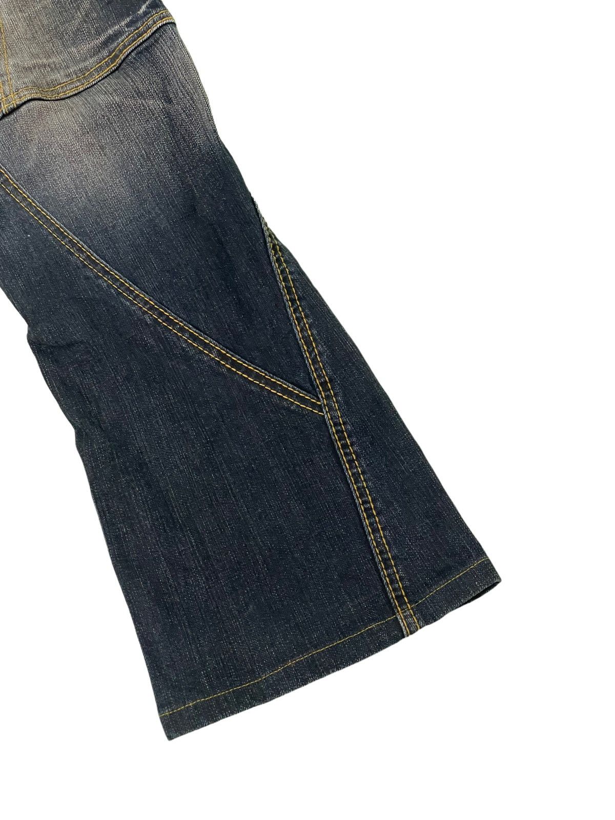 Japanese Brand Flare Jeans Hideaways Hagi Clawmark Stretch Denim 5🟦2 Size US 30 / EU 46 - 13 Thumbnail