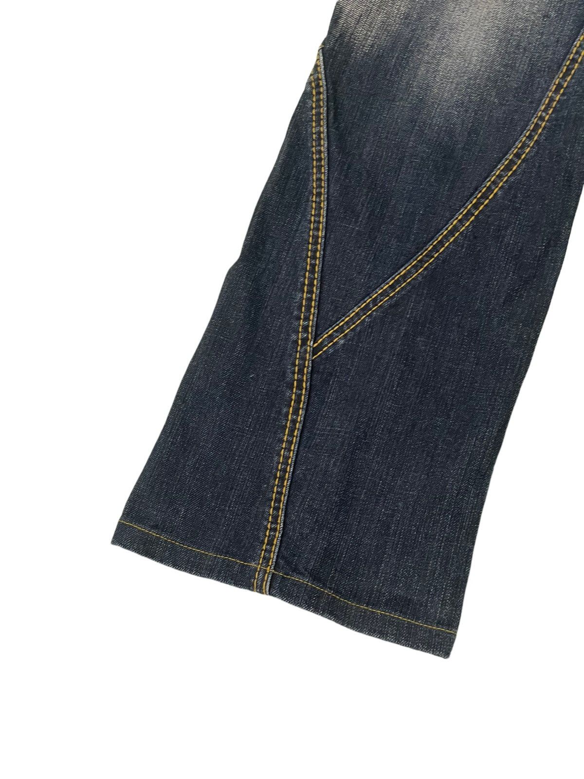 Japanese Brand Flare Jeans Hideaways Hagi Clawmark Stretch Denim 5🟦2 Size US 30 / EU 46 - 14 Thumbnail