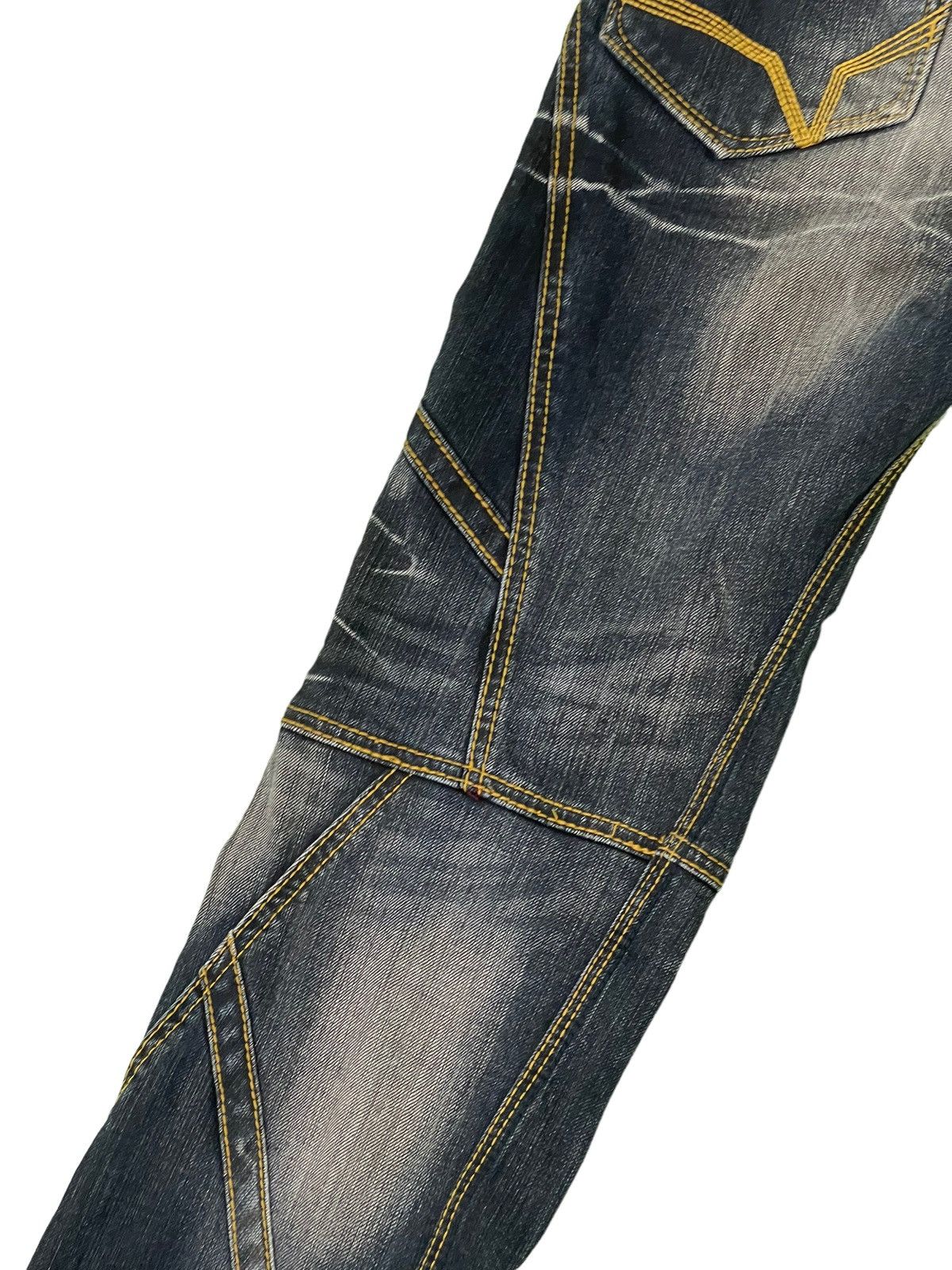 Japanese Brand Flare Jeans Hideaways Hagi Clawmark Stretch Denim 5🟦2 Size US 30 / EU 46 - 6 Thumbnail
