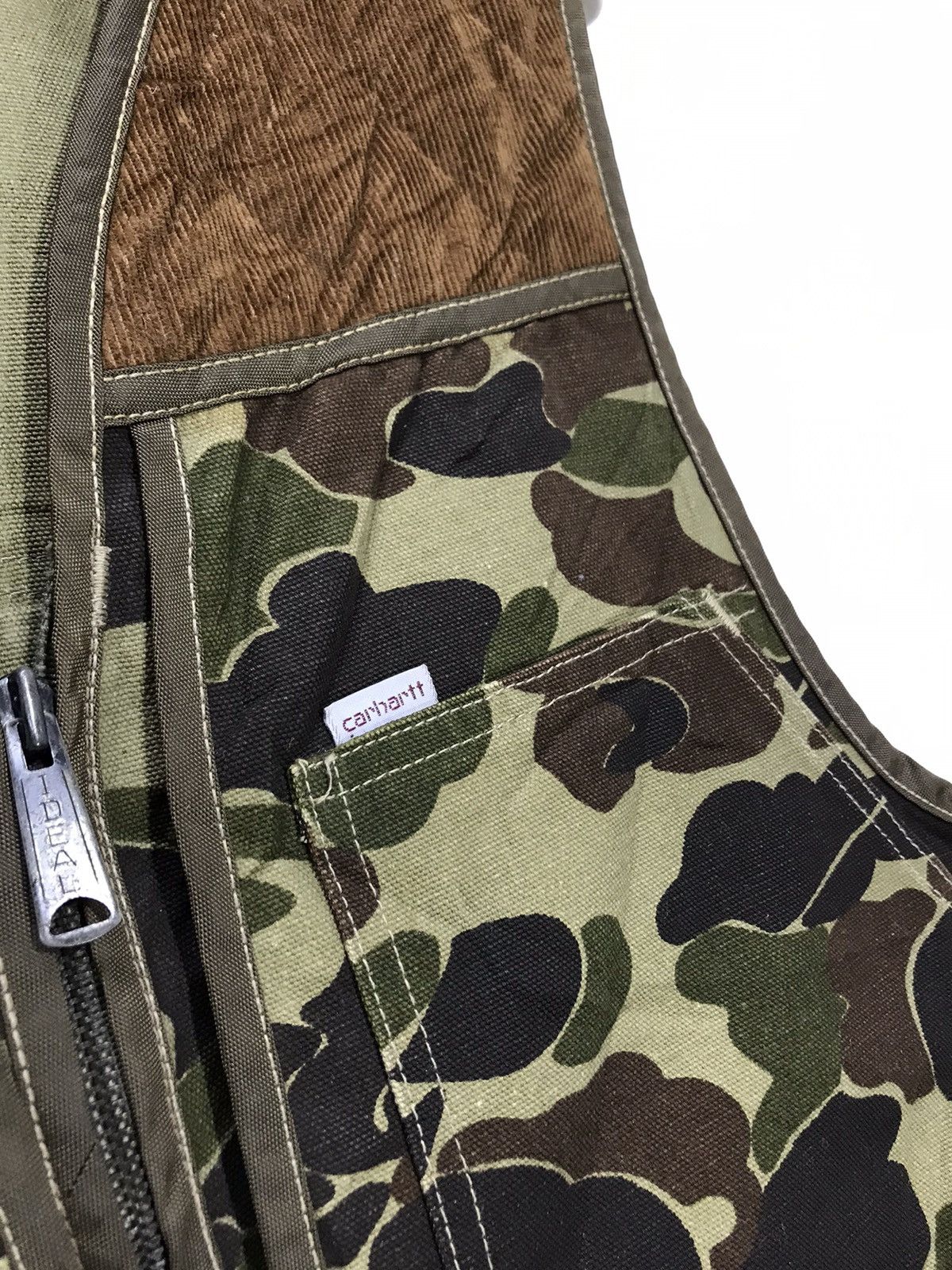 Carhartt 🛠Rare Vtg Carhatt Cotton Duck First Camo Military Vest 1🟩 Size US M / EU 48-50 / 2 - 2 Thumbnail
