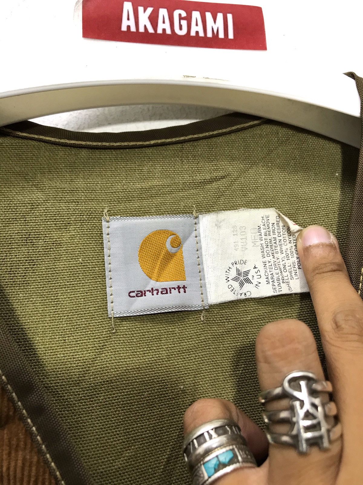 Carhartt 🛠Rare Vtg Carhatt Cotton Duck First Camo Military Vest 1🟩 Size US M / EU 48-50 / 2 - 6 Thumbnail