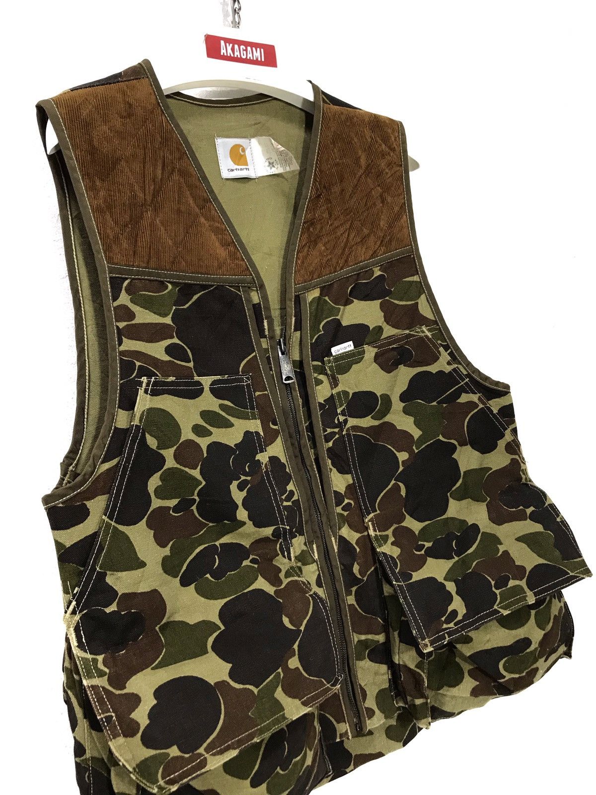 Carhartt 🛠Rare Vtg Carhatt Cotton Duck First Camo Military Vest 1🟩 Size US M / EU 48-50 / 2 - 1 Thumbnail