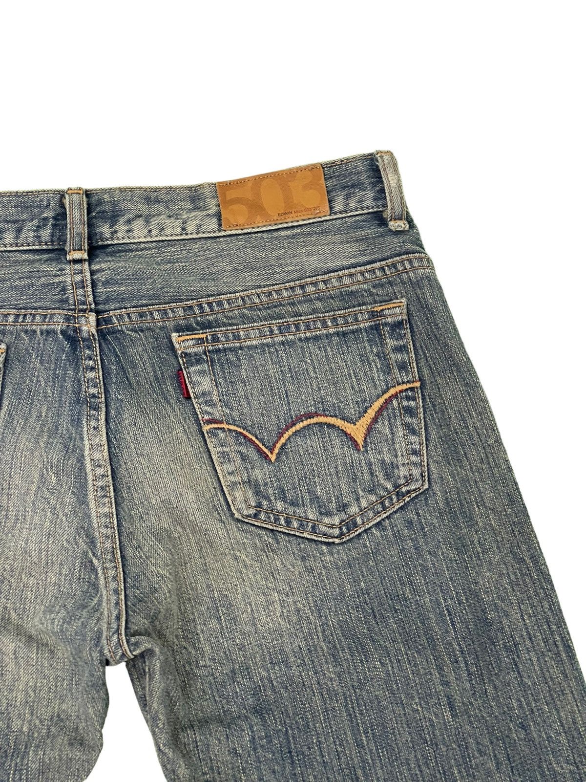 Edwin Flare Jeans Edwin Japan Distress Denim Boot Cut 5🟦2 Size US 30 / EU 46 - 20 Thumbnail
