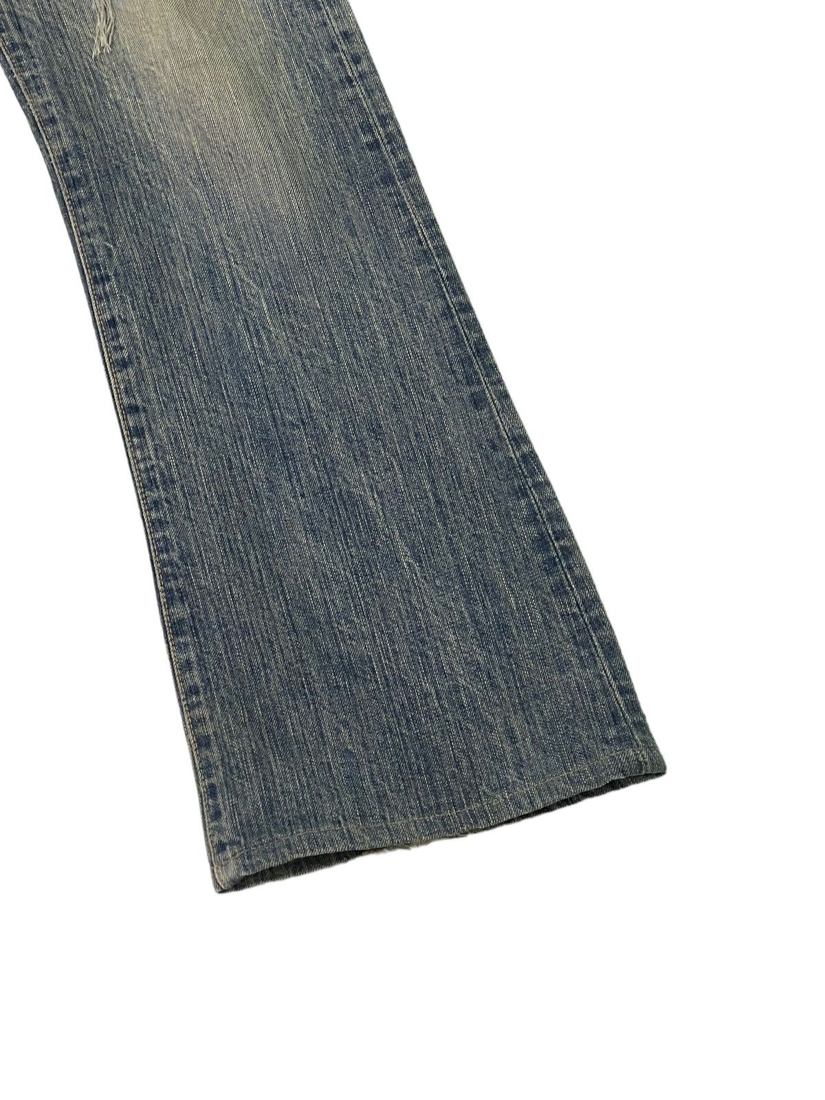 Edwin Flare Jeans Edwin Japan Distress Denim Boot Cut 5🟦2 Size US 30 / EU 46 - 4 Thumbnail