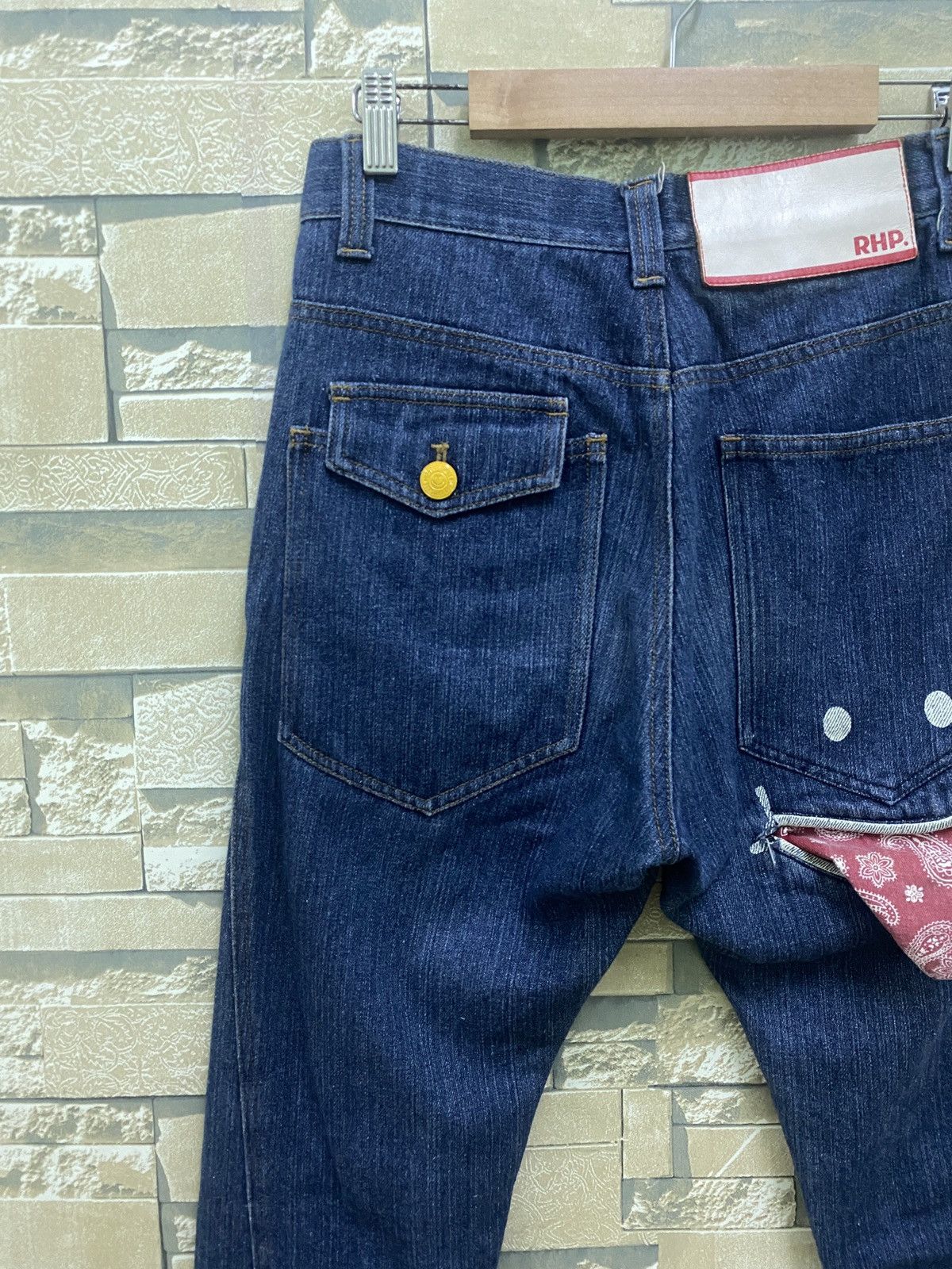 Japanese Brand UPSMILE X RHP Smiley Pocket Hysteric Glamour Style Denim Size US 26 / EU 42 - 13 Thumbnail