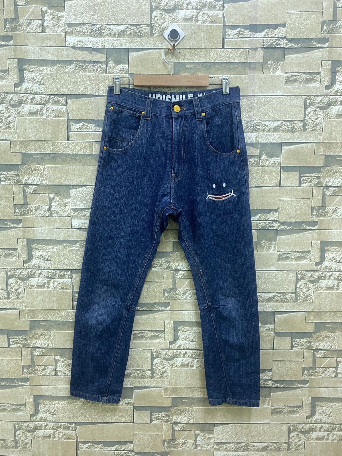 Japanese Brand UPSMILE X RHP Smiley Pocket Hysteric Glamour Style Denim Size US 26 / EU 42 - 2 Thumbnail