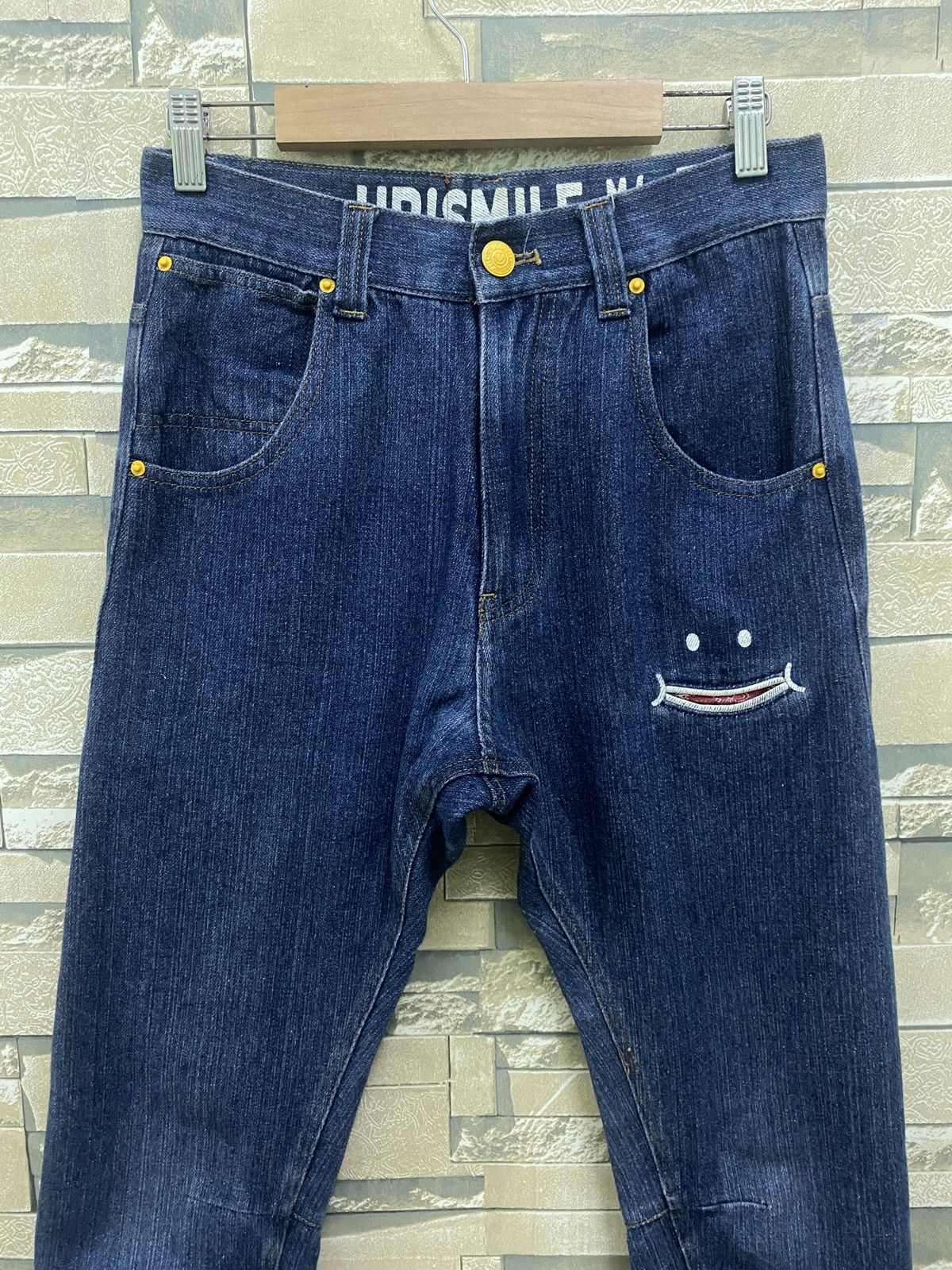 Japanese Brand UPSMILE X RHP Smiley Pocket Hysteric Glamour Style Denim Size US 26 / EU 42 - 3 Thumbnail