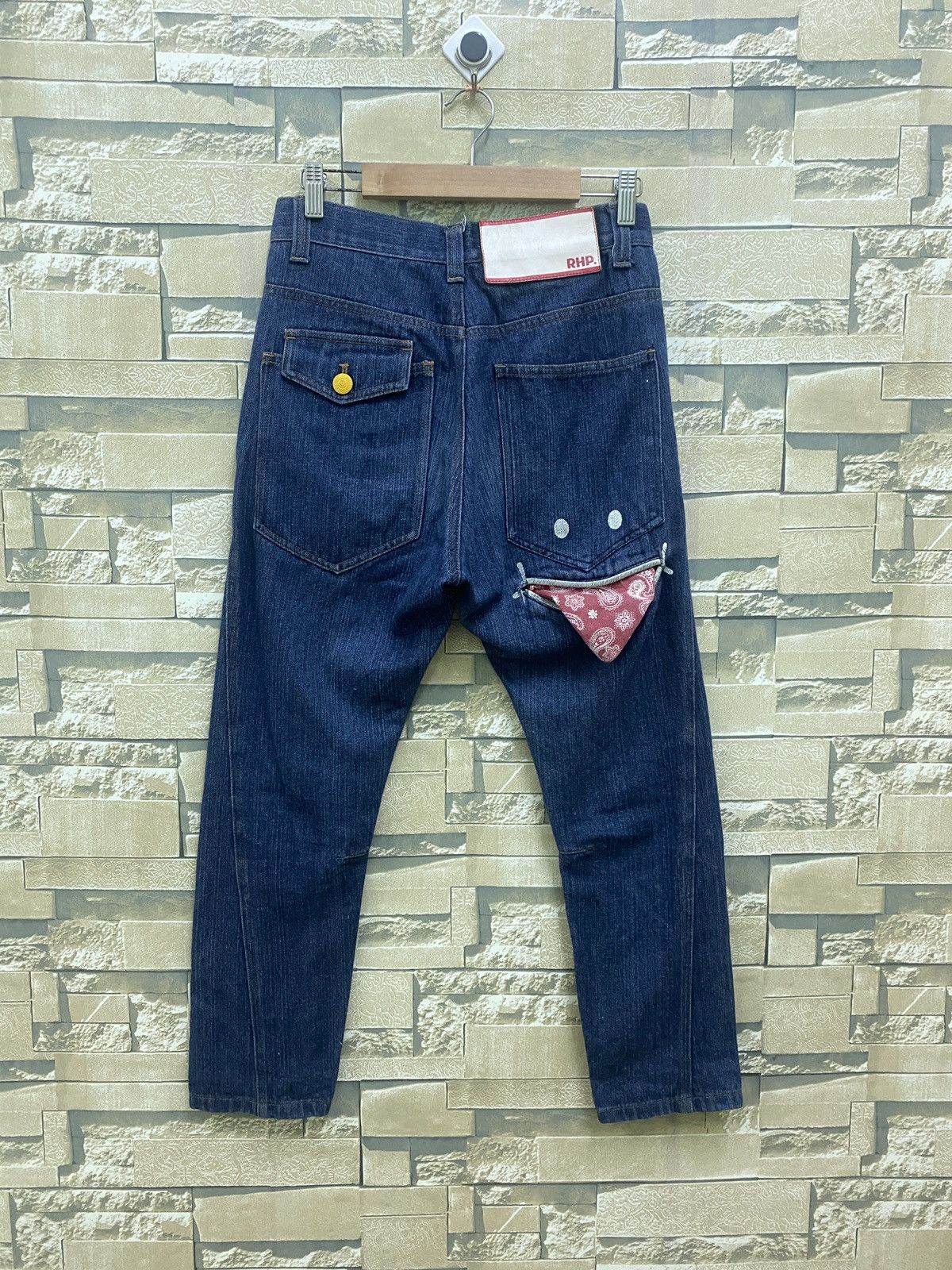 Japanese Brand UPSMILE X RHP Smiley Pocket Hysteric Glamour Style Denim Size US 26 / EU 42 - 1 Thumbnail