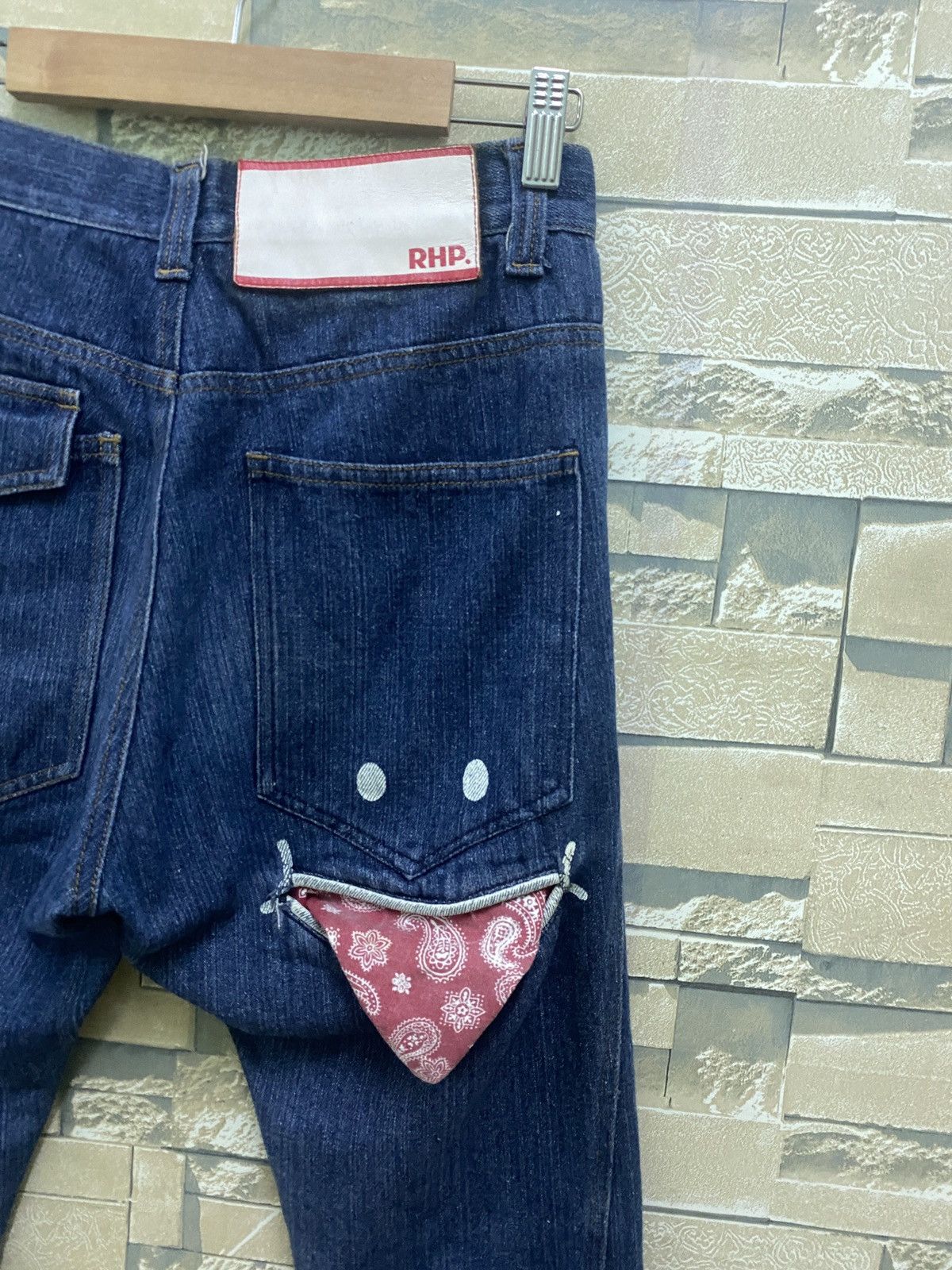 Japanese Brand UPSMILE X RHP Smiley Pocket Hysteric Glamour Style Denim Size US 26 / EU 42 - 14 Thumbnail