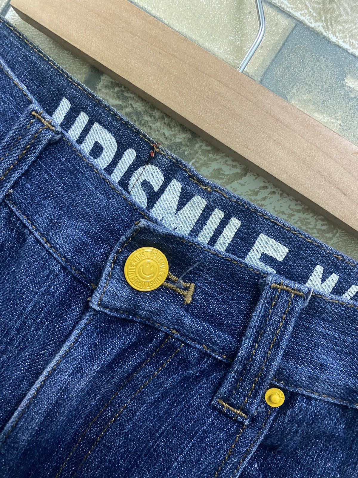 Japanese Brand UPSMILE X RHP Smiley Pocket Hysteric Glamour Style Denim Size US 26 / EU 42 - 9 Thumbnail