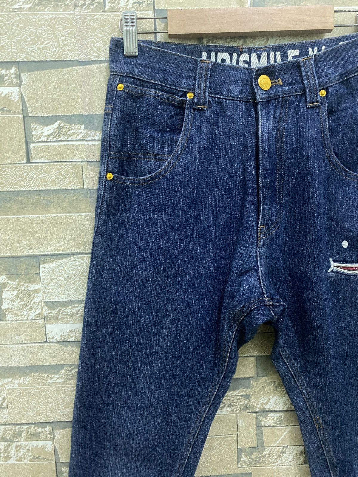 Japanese Brand UPSMILE X RHP Smiley Pocket Hysteric Glamour Style Denim Size US 26 / EU 42 - 4 Thumbnail