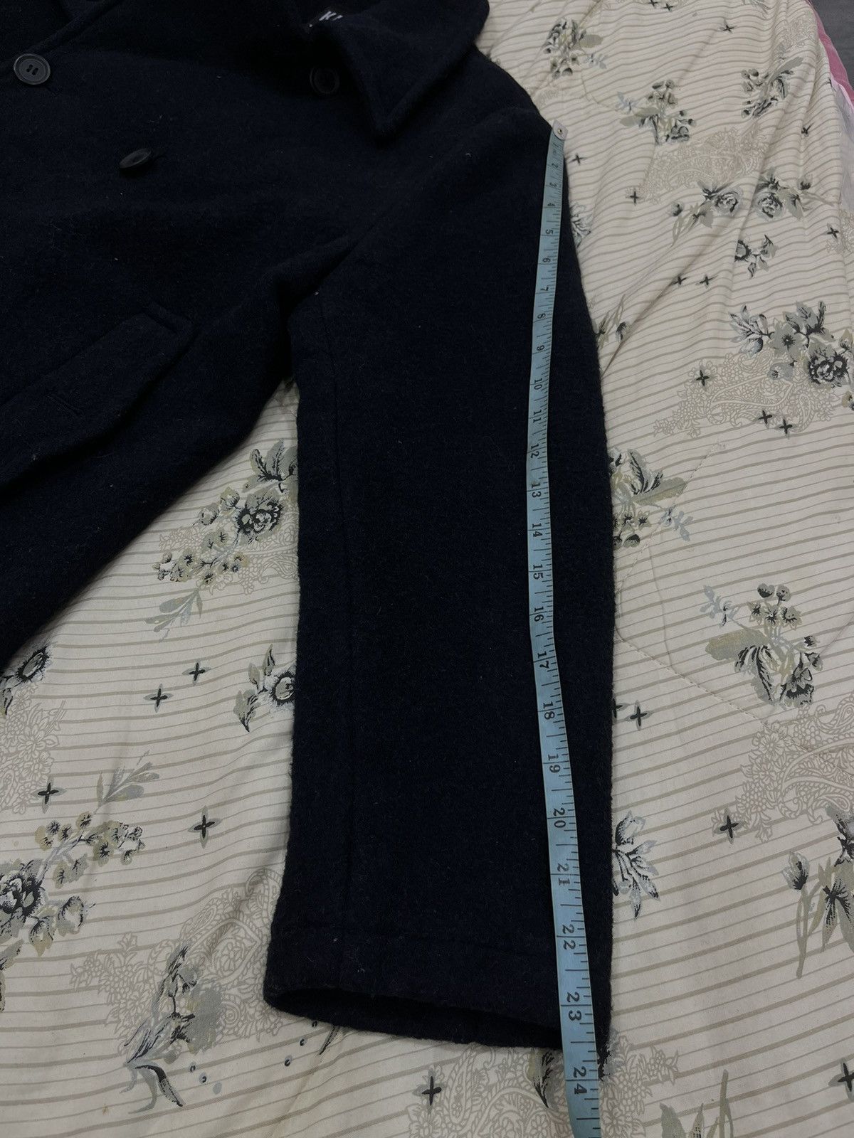 Kansai Yamamoto Y. KANSAI JEANS JAPANESE HYPEBEAST PEA COAT JACKET Size US M / EU 48-50 / 2 - 13 Thumbnail