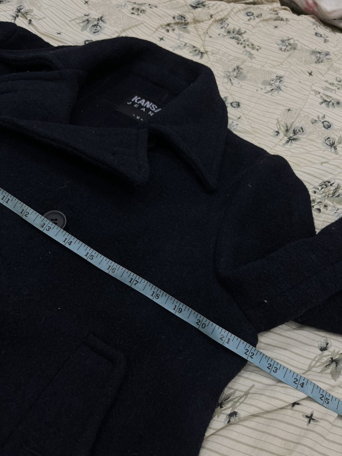 Kansai Yamamoto Y. KANSAI JEANS JAPANESE HYPEBEAST PEA COAT JACKET Size US M / EU 48-50 / 2 - 9 Thumbnail