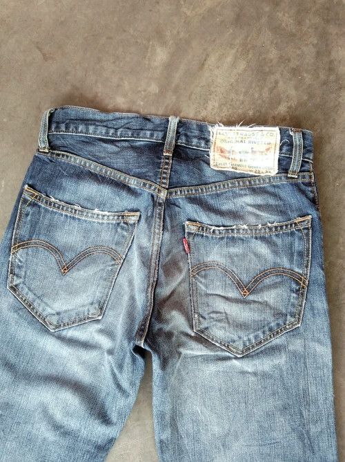 Levi's Vintage Levi's Jeans 502 Straight Leg Distressed Denim 28x29 Size US 28 / EU 44 - 3 Thumbnail