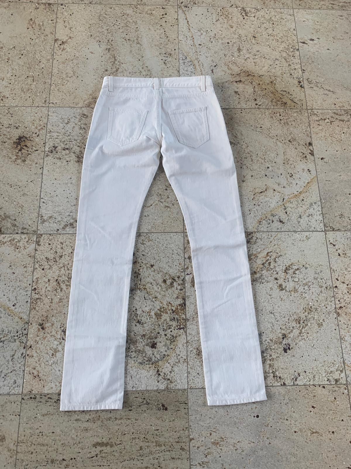 Saint Laurent Paris D14 Embroidered Pocket Denim in White Size US 28 / EU 44 - 12 Thumbnail