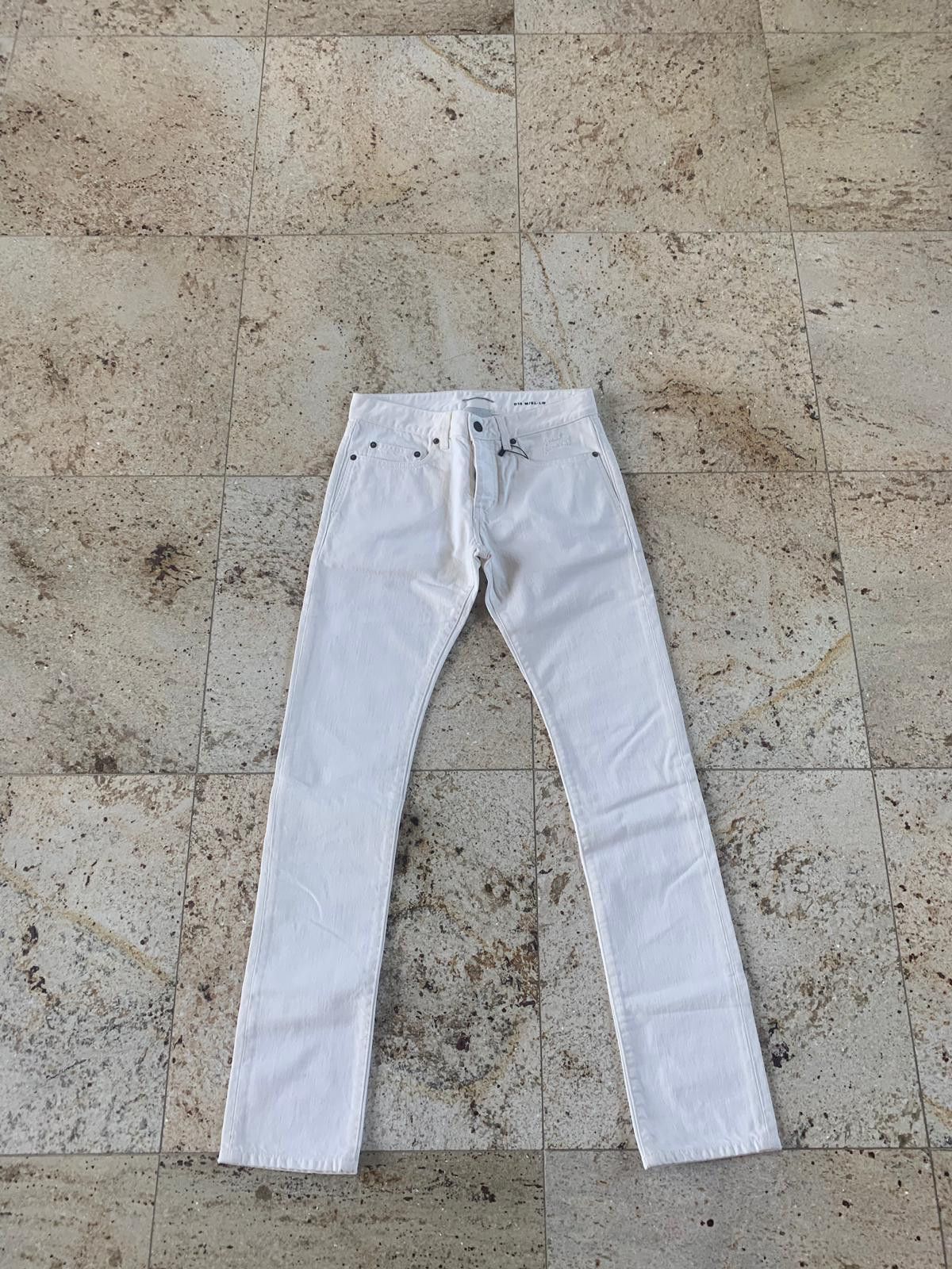 Saint Laurent Paris D14 Embroidered Pocket Denim in White Size US 28 / EU 44 - 3 Thumbnail