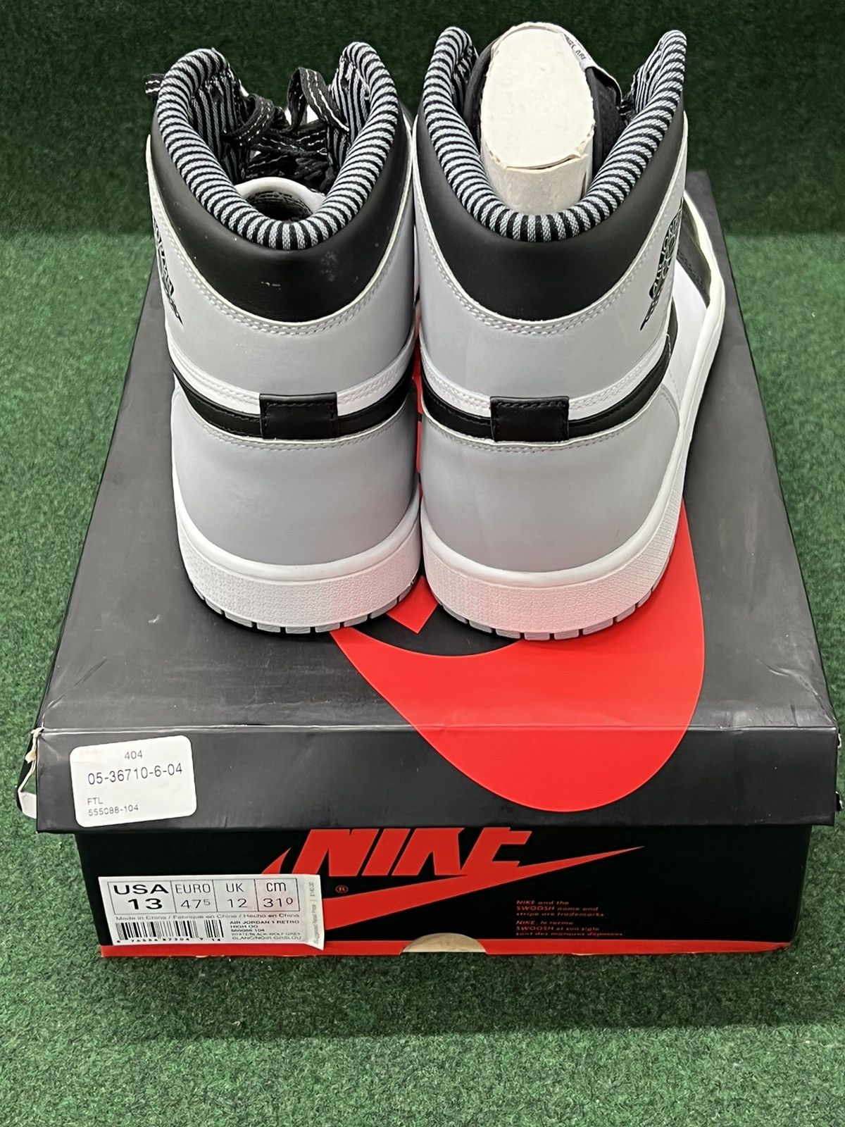 Nike Air Jordan 1 Retro High OG Barons 2014 Size US 13 / EU 46 - 5 Thumbnail