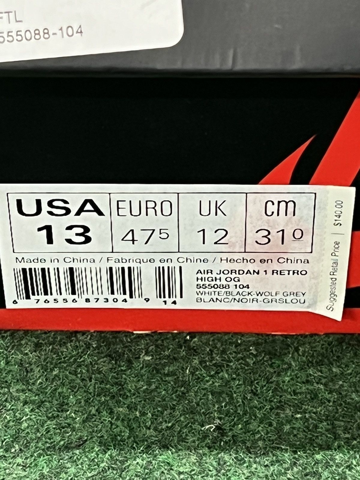 Nike Air Jordan 1 Retro High OG Barons 2014 Size US 13 / EU 46 - 6 Thumbnail